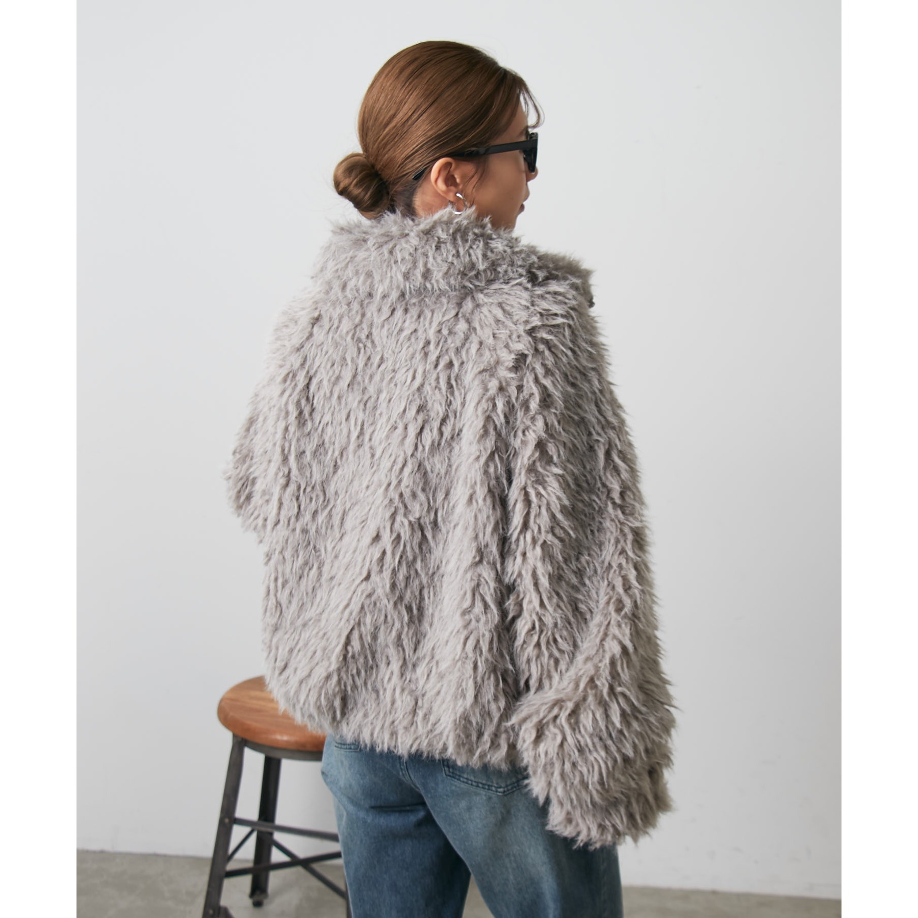 ミックスシープファースタンドブルゾン | ファッション通販サイト NUGU