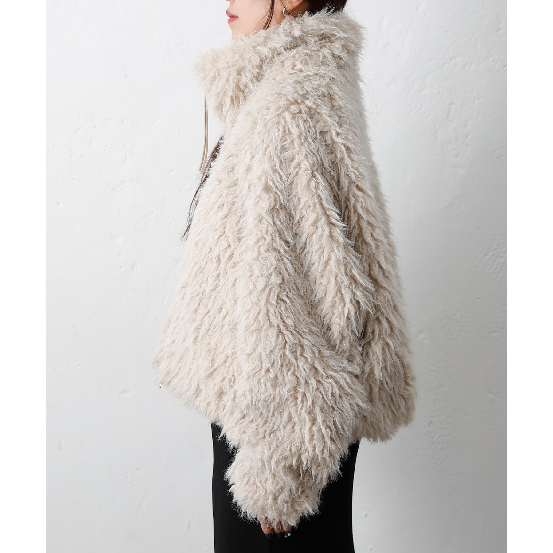 ミックスシープファースタンドブルゾン | ファッション通販サイト NUGU