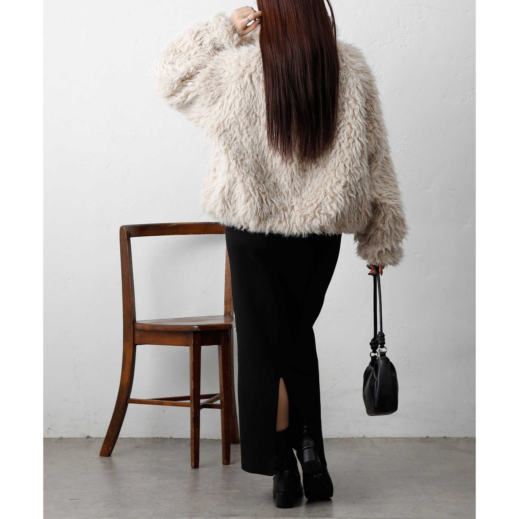 THINK FUR ファースタンドブルゾン 新品】THINK FUR シンクファースタンドブルゾン - メルカリ