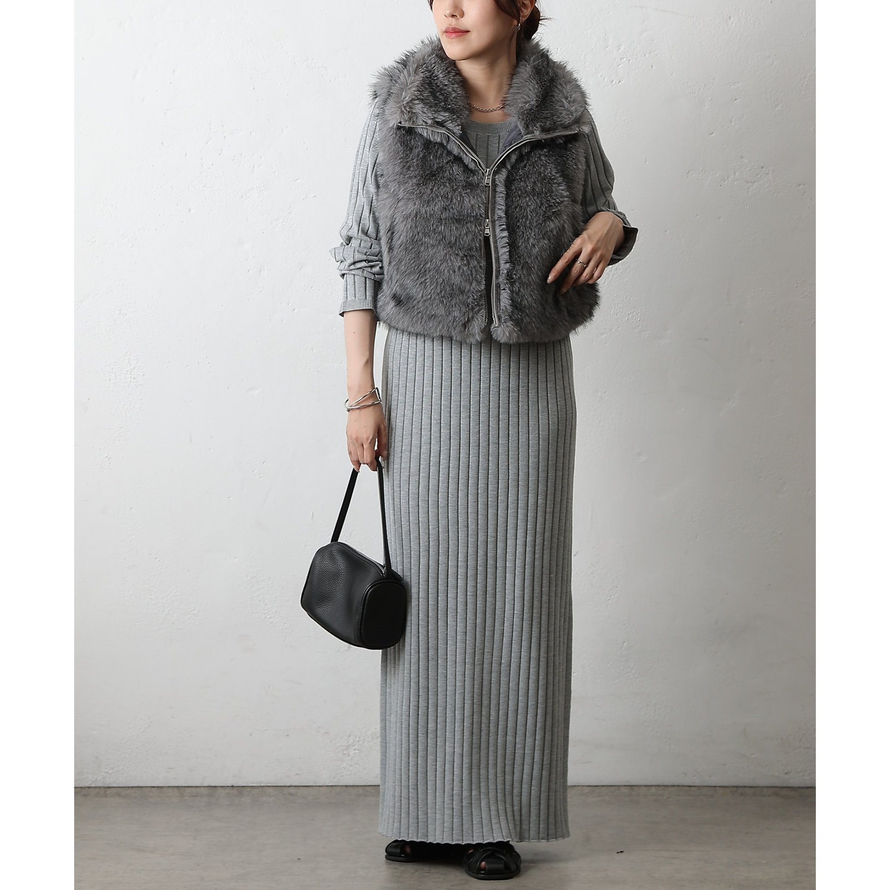 ミックスシープファーZIPベスト | ファッション通販サイト NUGU