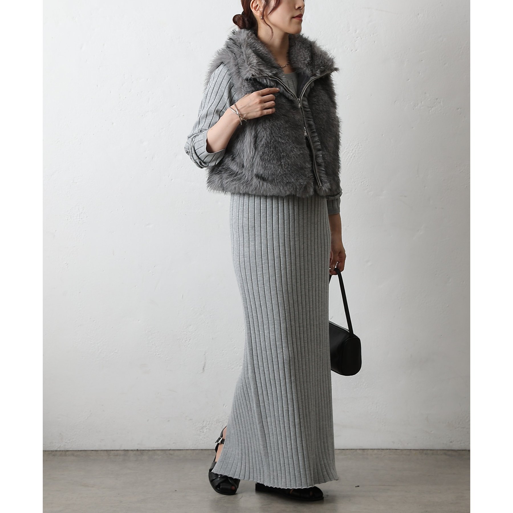 ミックスシープファーZIPベスト | ファッション通販サイト NUGU