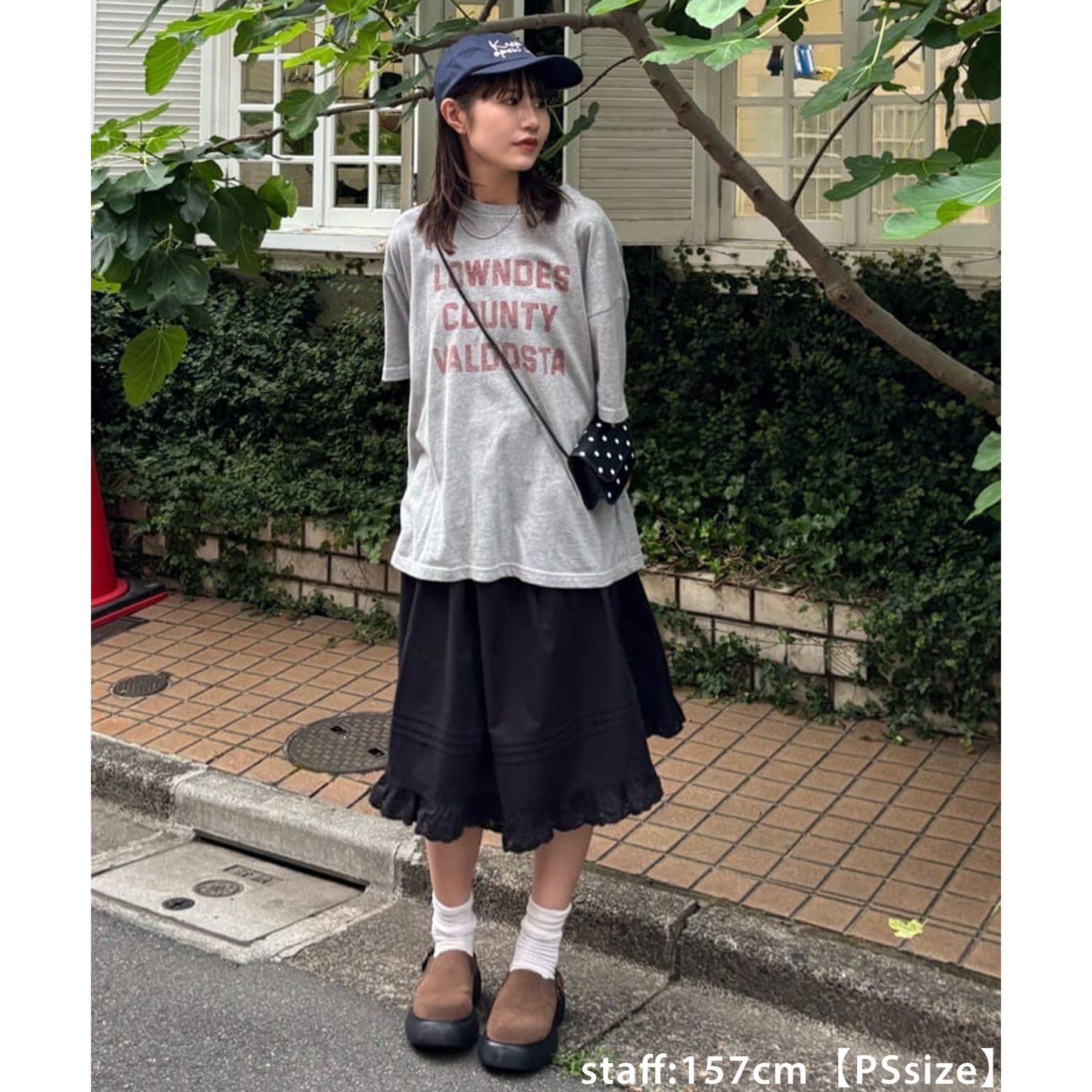 2サイズ展開!》【umm.】ピンタックレースフレアスカート