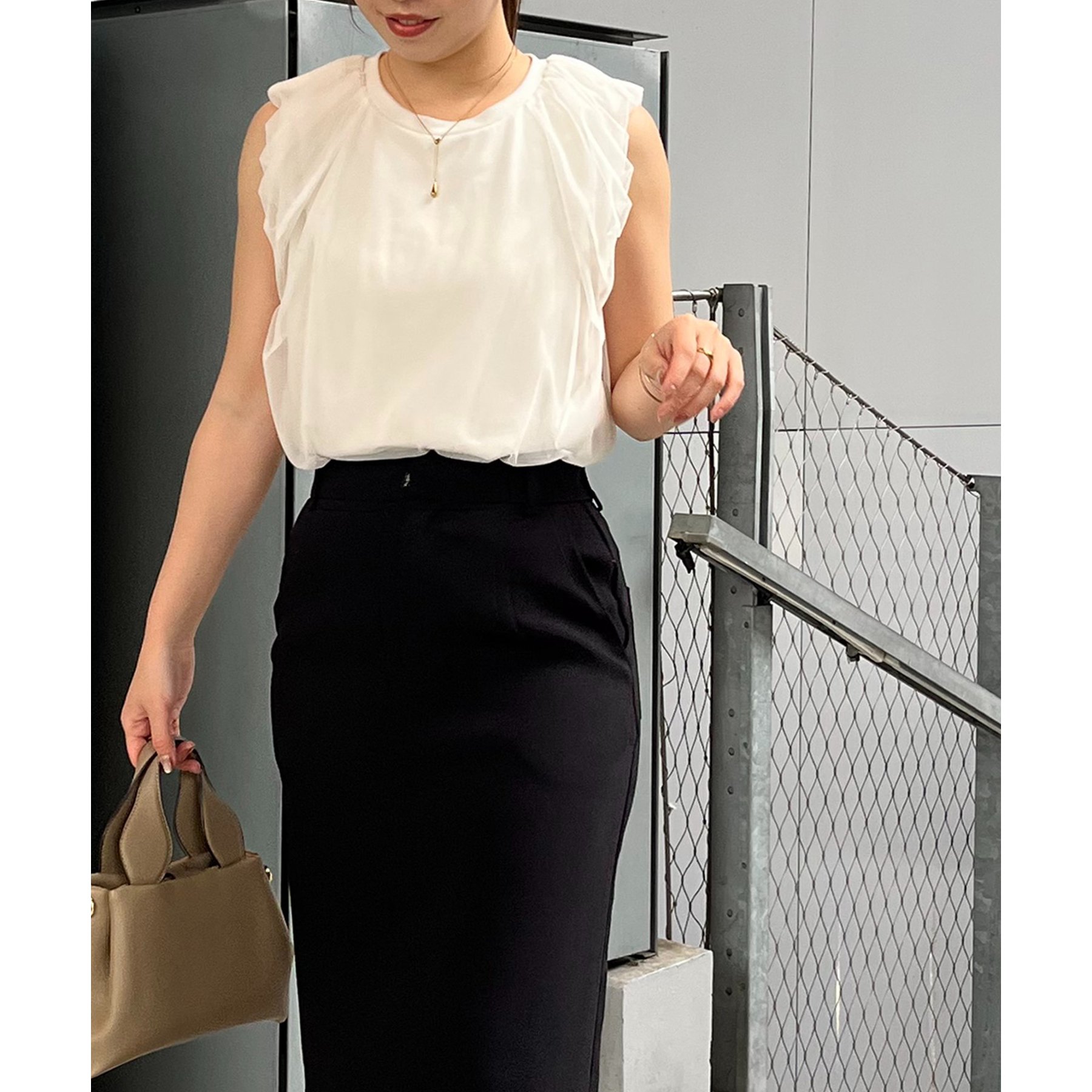 tシャツ 「主役トップス」チュールバルーンTシャツ レディース 主役トップス】チュールバルーンTシャツ | ファッション通販