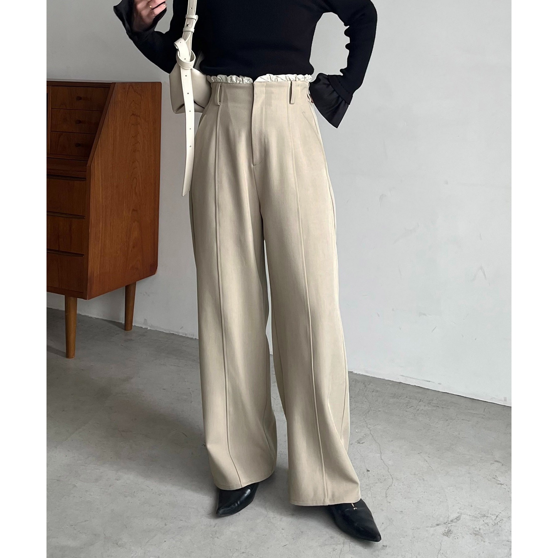 上質な着心地/全骨格細見え】〈C.L〉FOXカシミアドルマンニット