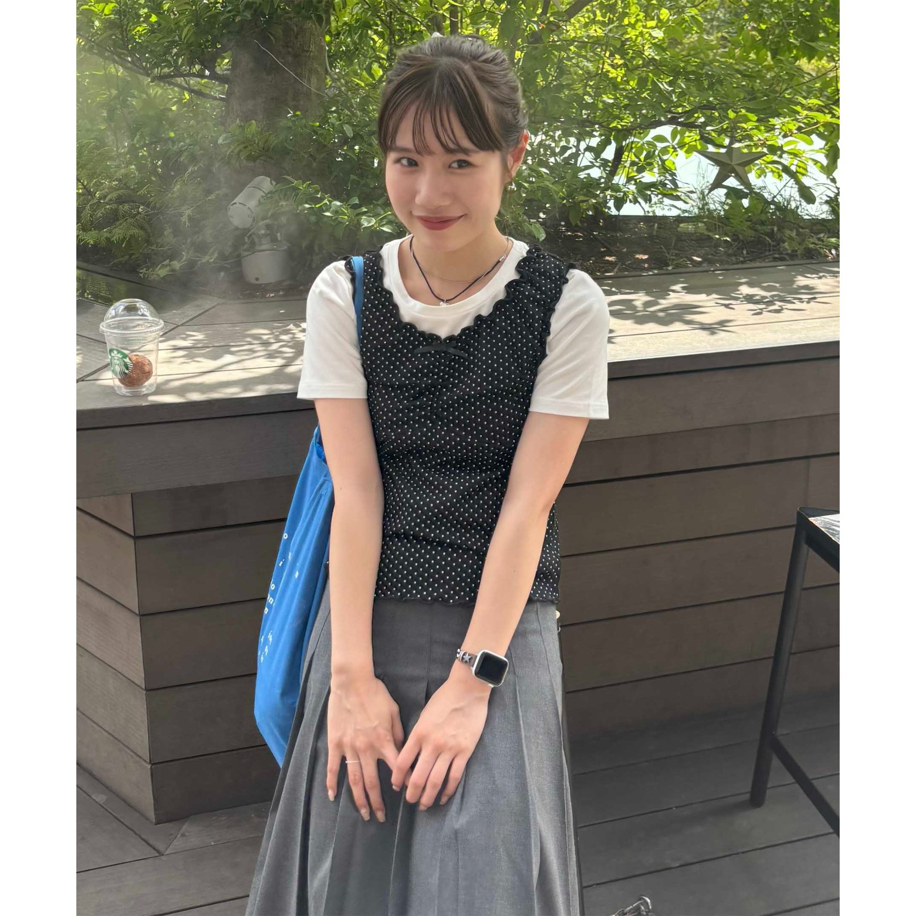 リボン タンク umm.】メロー前リボンタンク | ファッション通販サイト NUGU