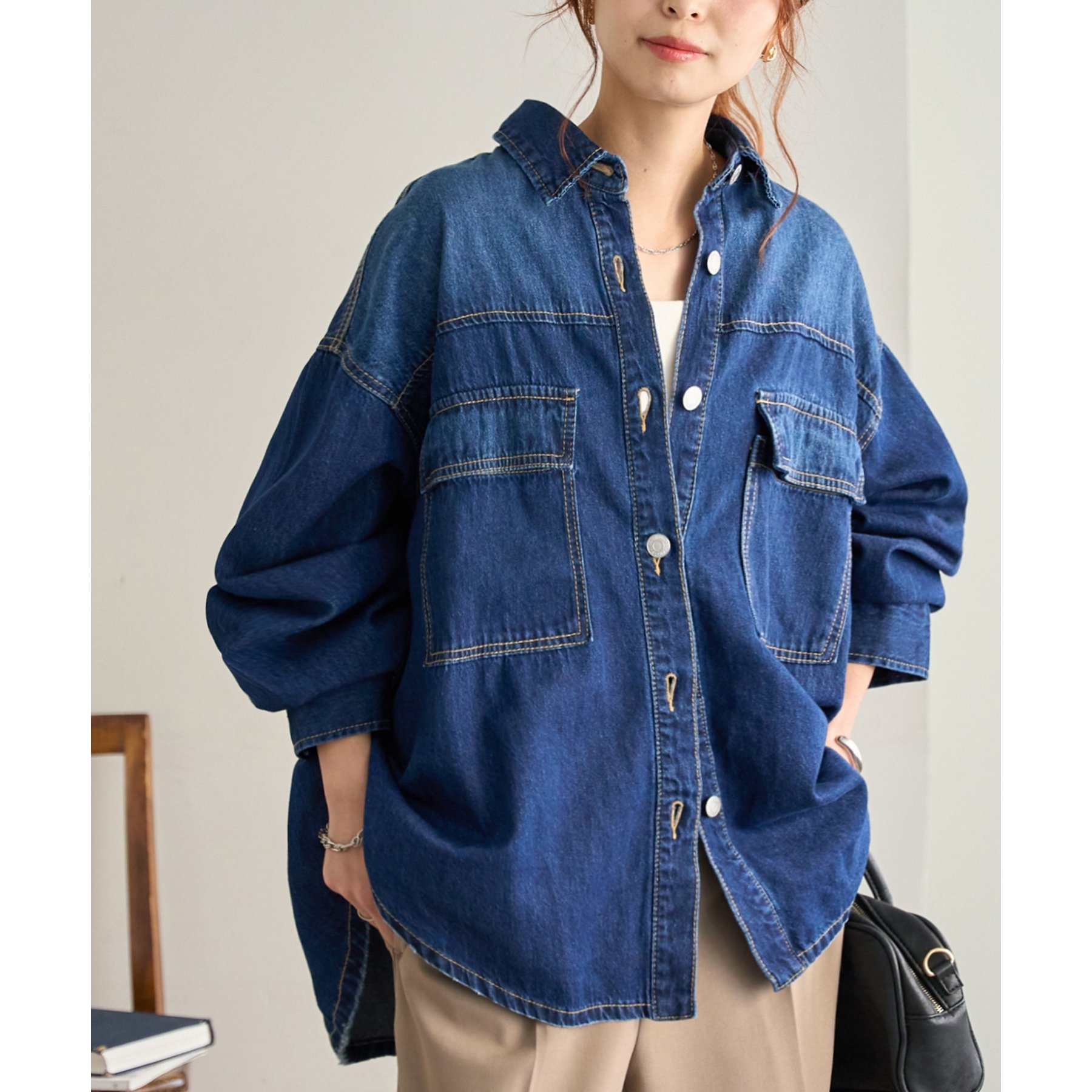 デニムビッグシャツ デニムビッグシャツ | ファッション通販サイト NUGU