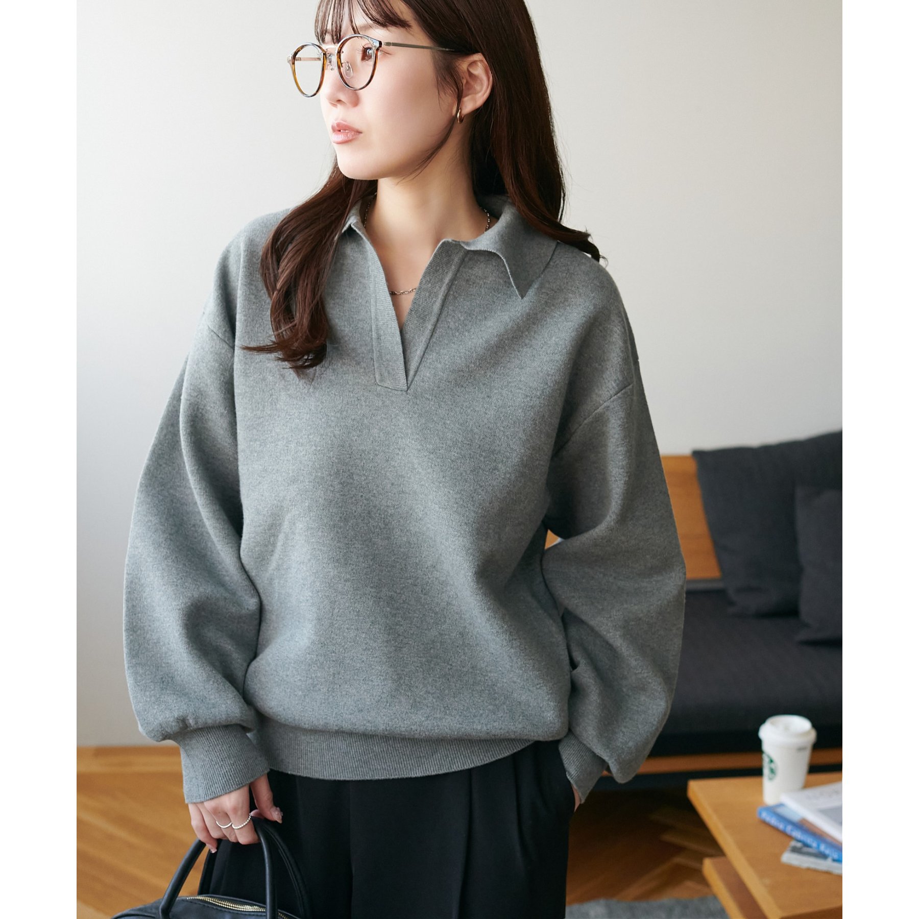 スウェットライクスキッパープルオーバー《WEB限定カラーあり