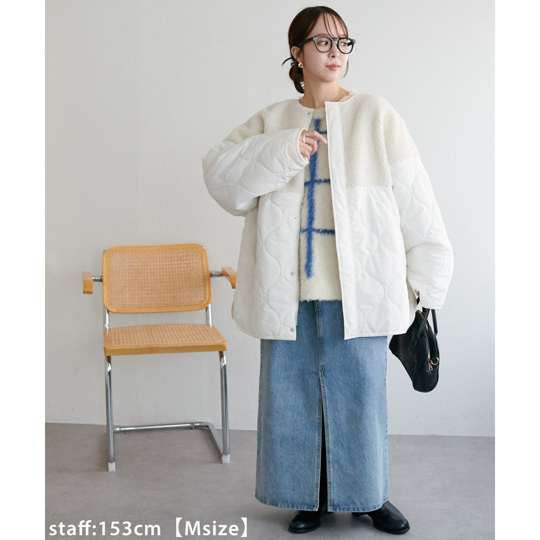 ボア切替キルティングコート《WEB限定カラーあり》 | ファッション通販