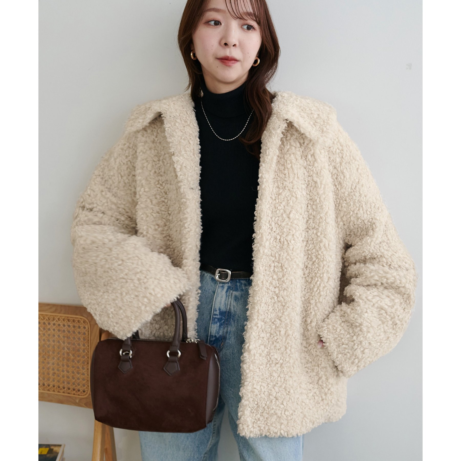 ミドルフェイクファージャケット | ファッション通販サイト NUGU