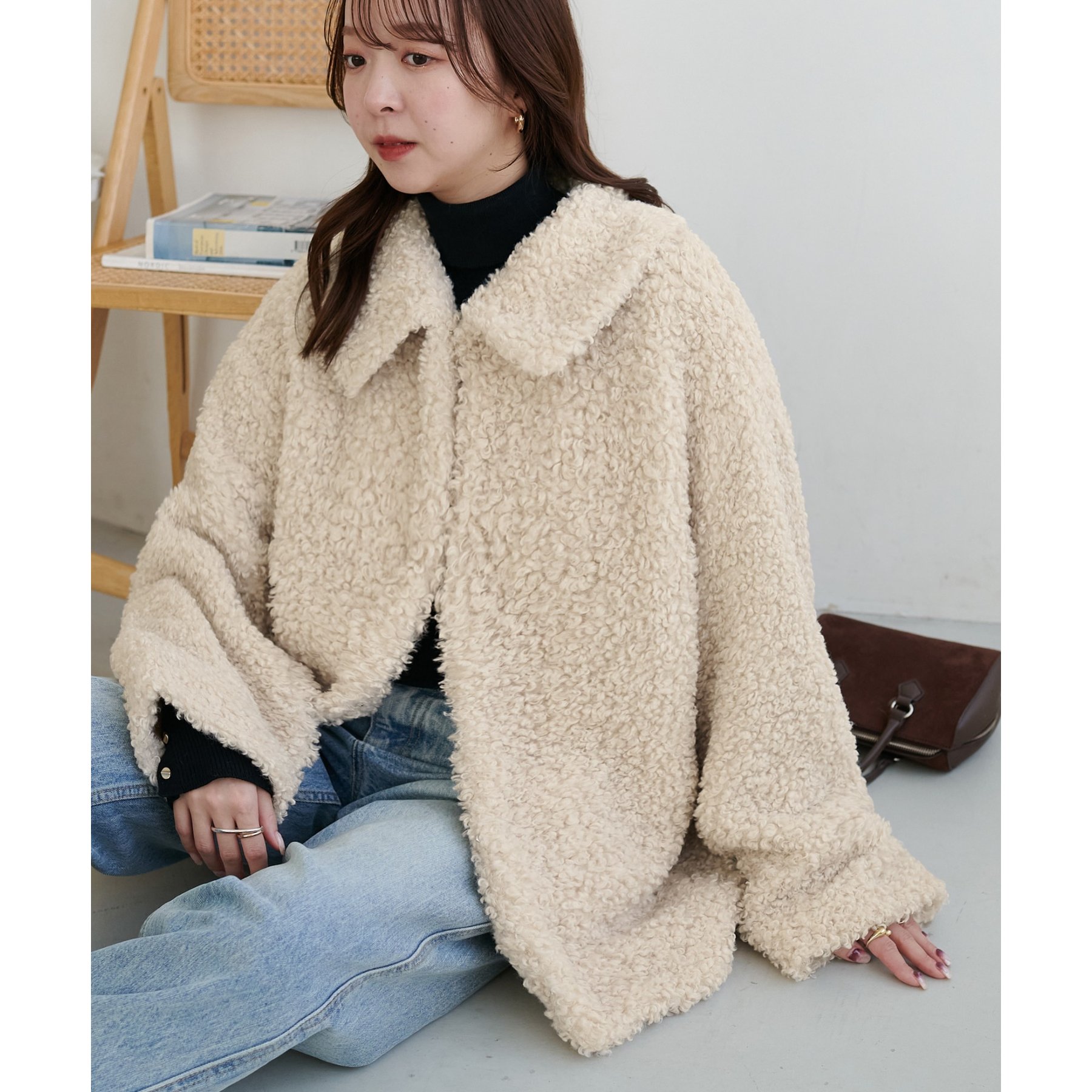 t*♡様 カーリーファーミドルコート カーリーファーミドルコート（その他アウター）｜DISCOAT（ディス