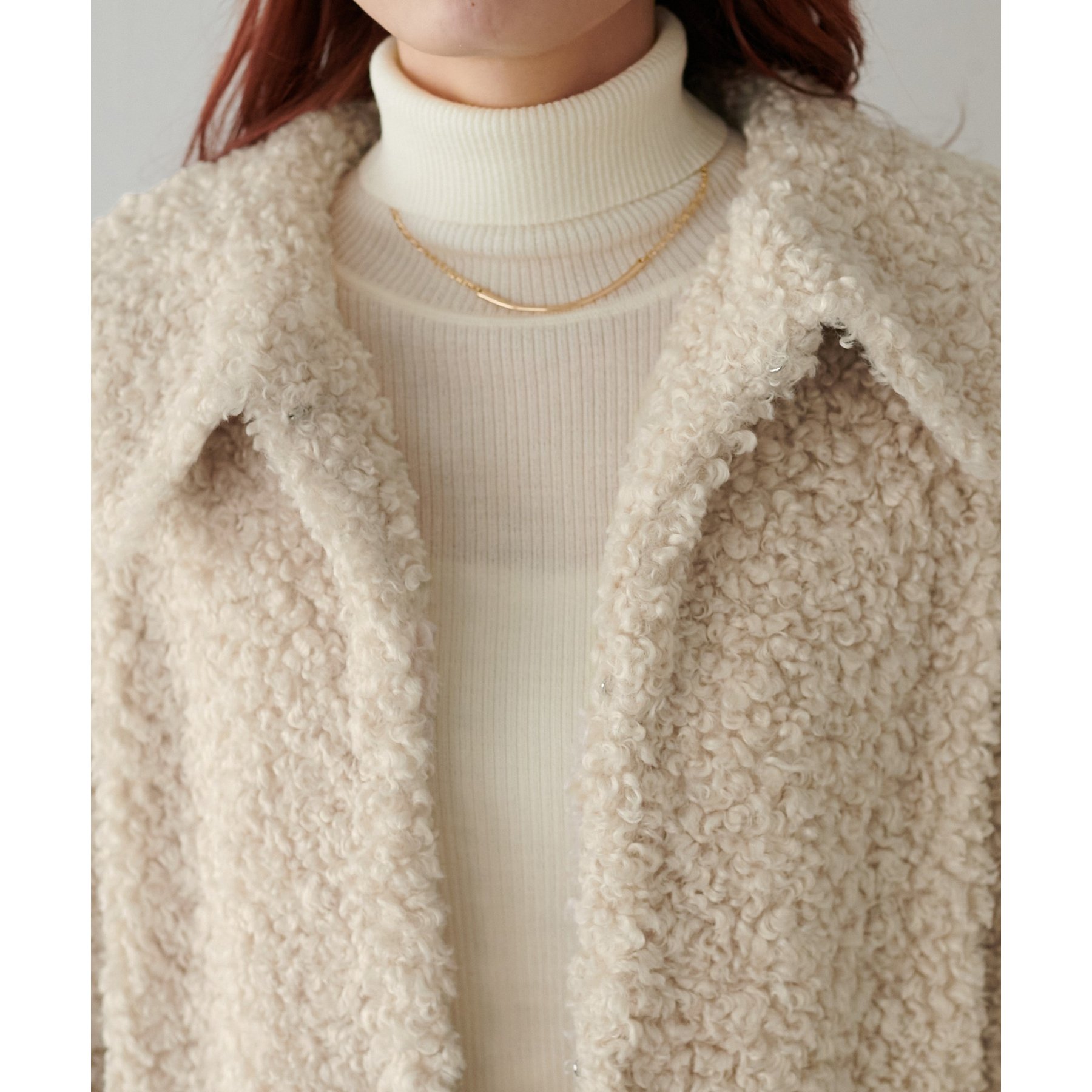 カーリーファーミドルコート | ファッション通販サイト NUGU