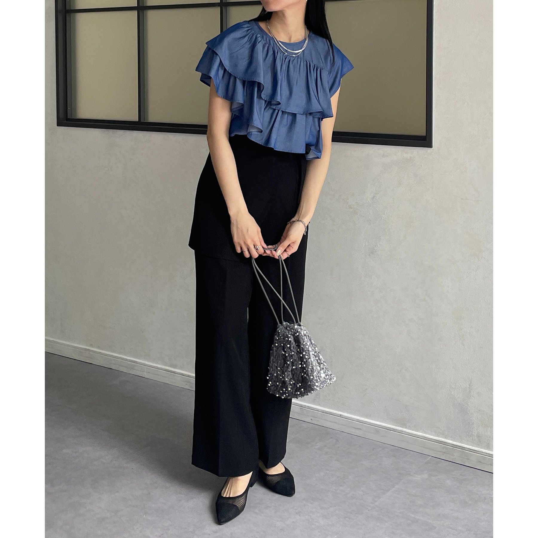 アシメラッフルフリルブラウス | ファッション通販サイト NUGU