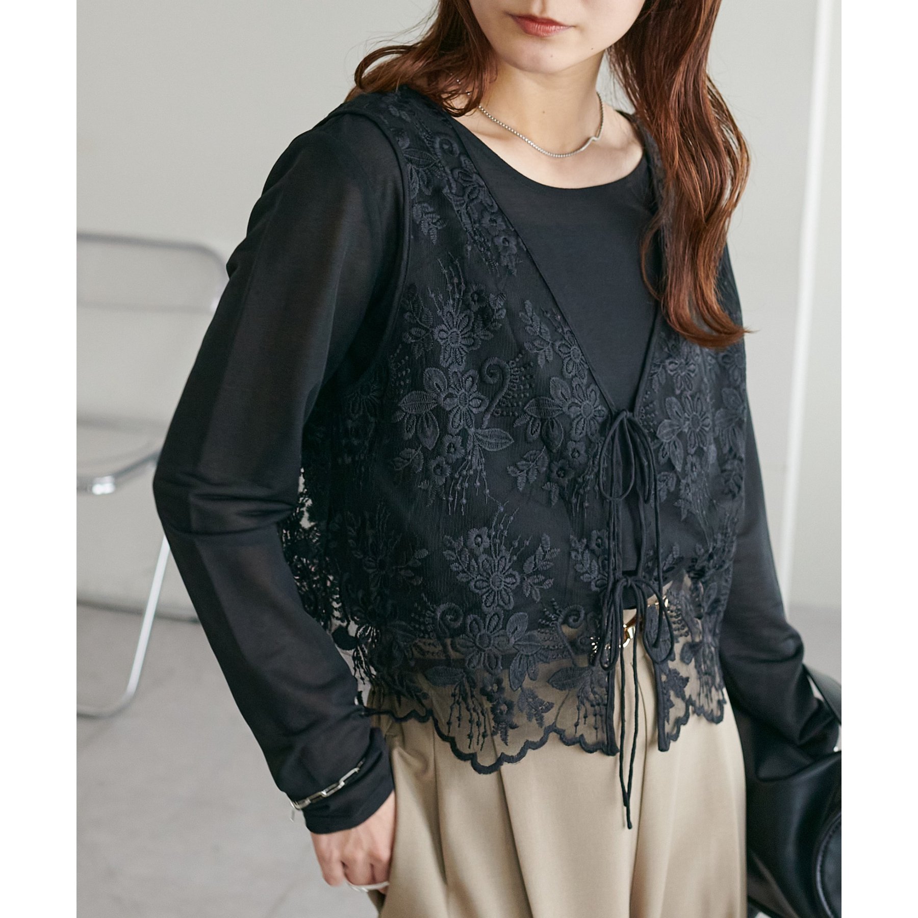 レースベストロンTセット | ファッション通販サイト NUGU