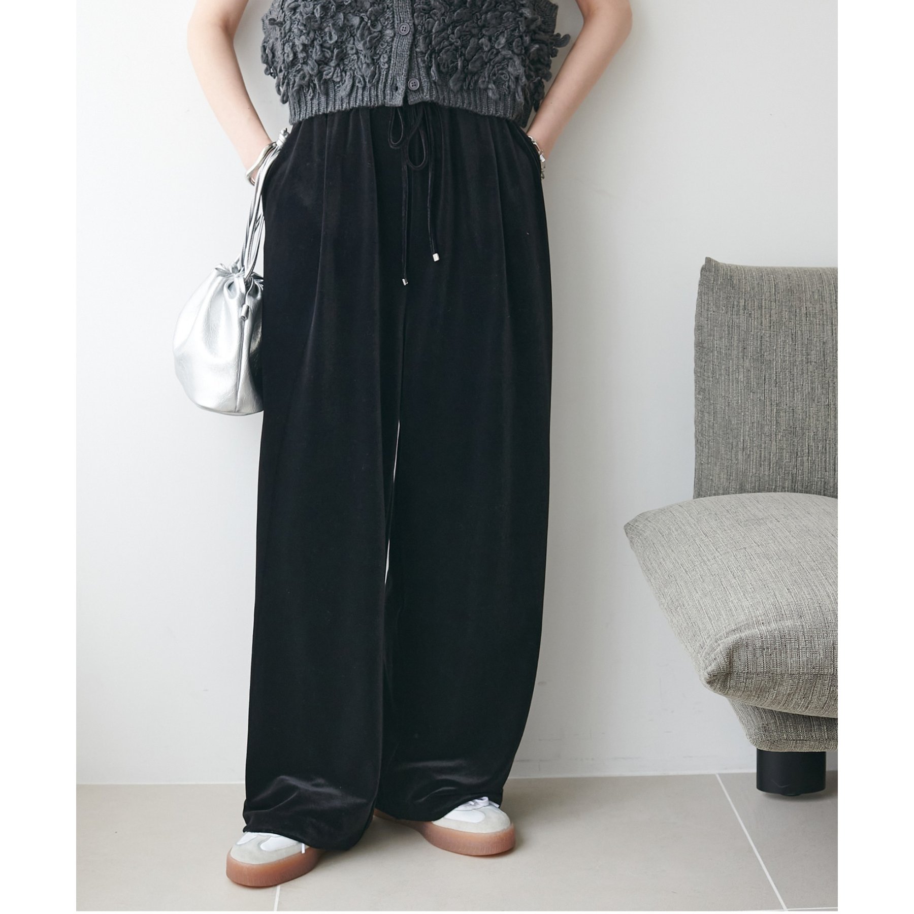 新色追加!】ベロアワイドパンツ《WEB限定カラーあり》 | ファッション