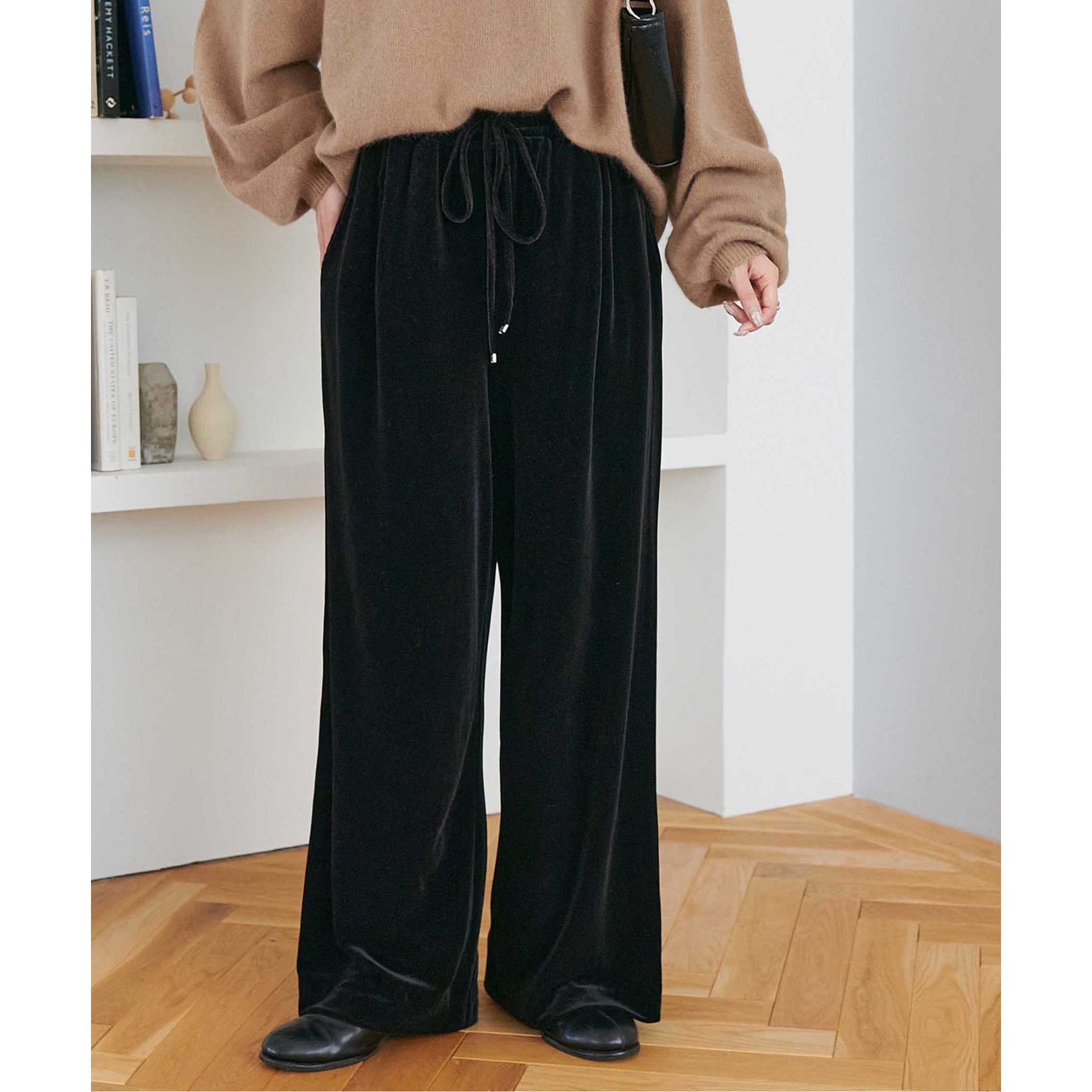 新品未使用 タグ付 ドゥロワー 定価6.4万円 ワイドパンツ ベージュ 春夏 累計販売数3万枚突破/22色4サイズ展開！】タックワイドパンツ