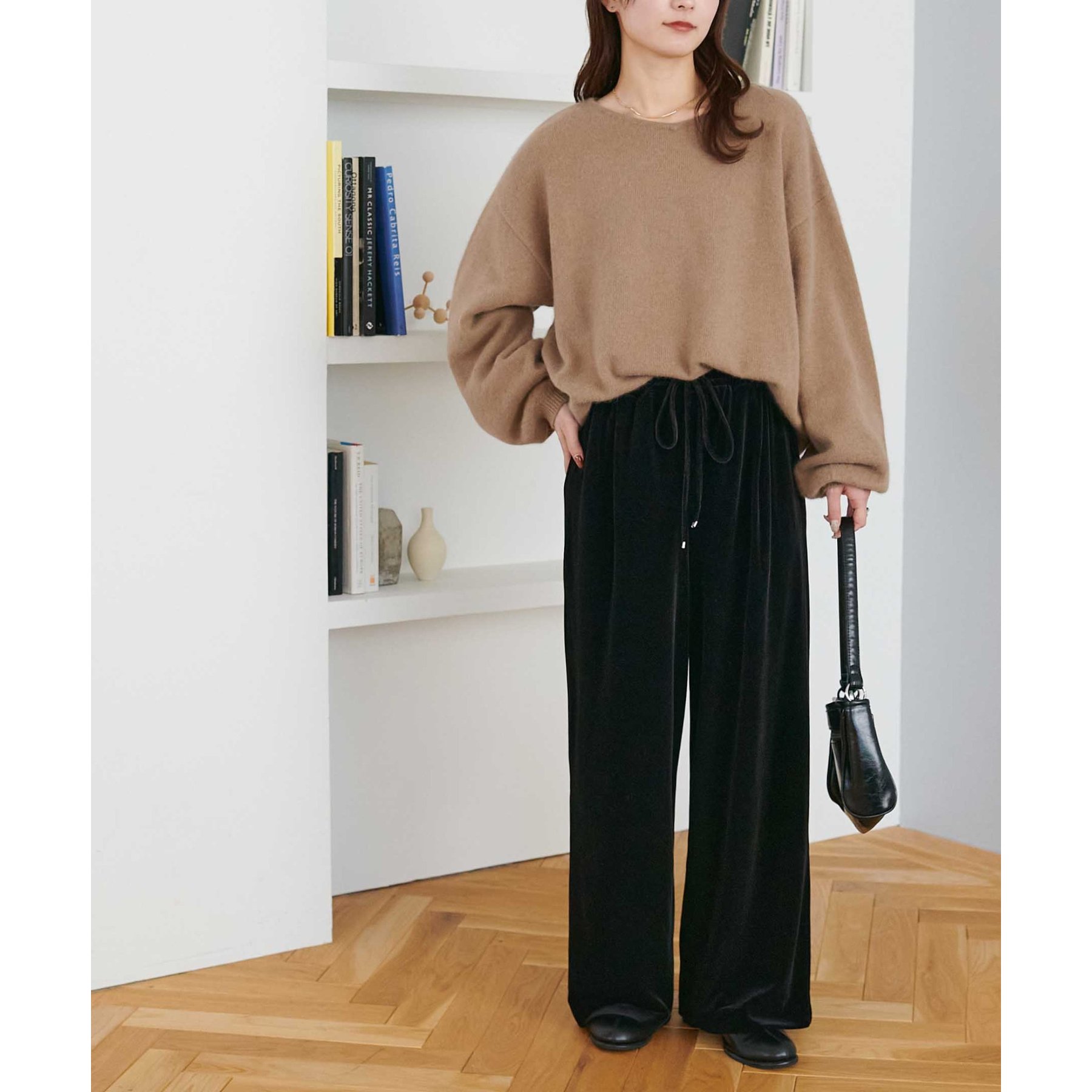 新色追加!】ベロアワイドパンツ《WEB限定カラーあり》 | ファッション