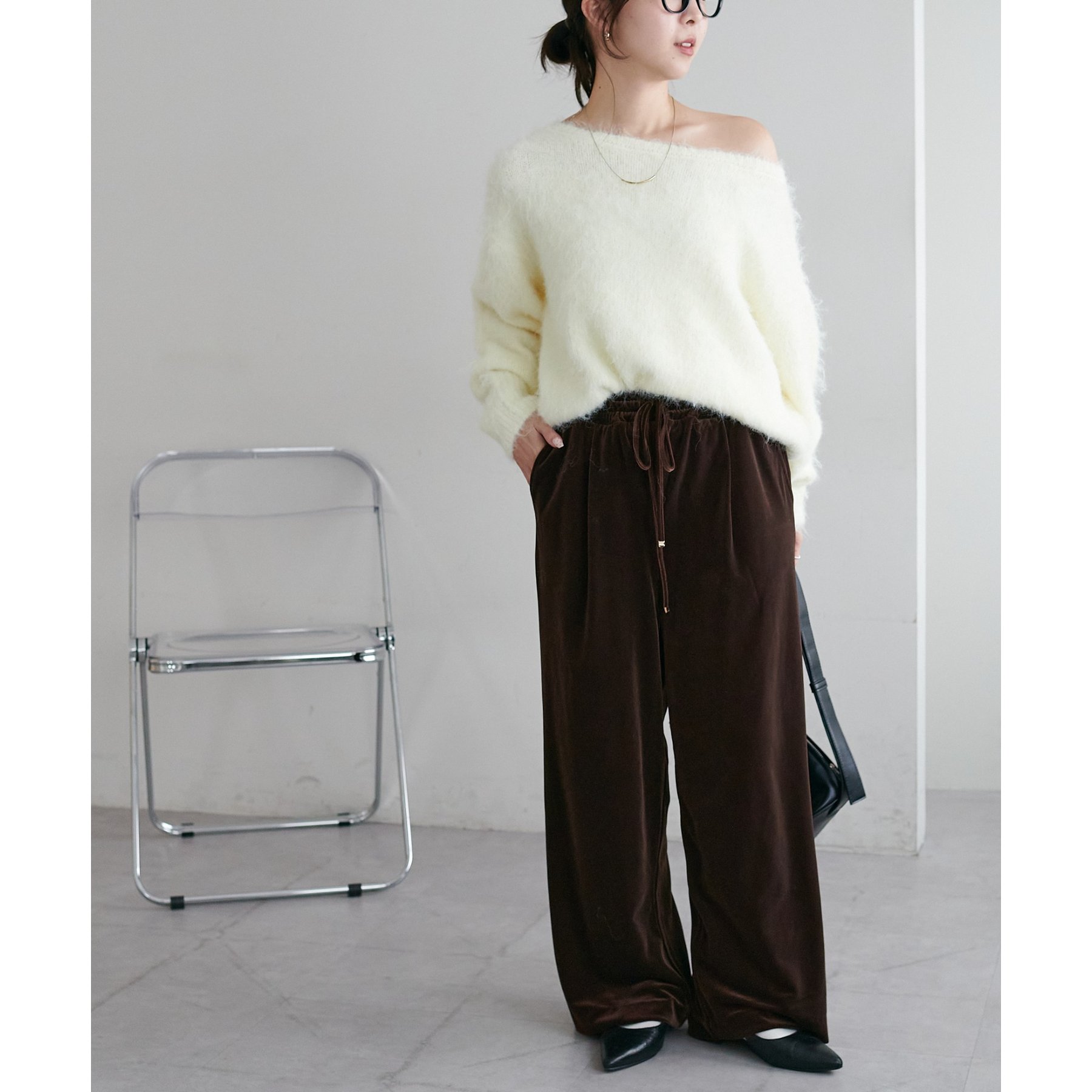 新色追加!】ベロアワイドパンツ《WEB限定カラーあり》 | ファッション