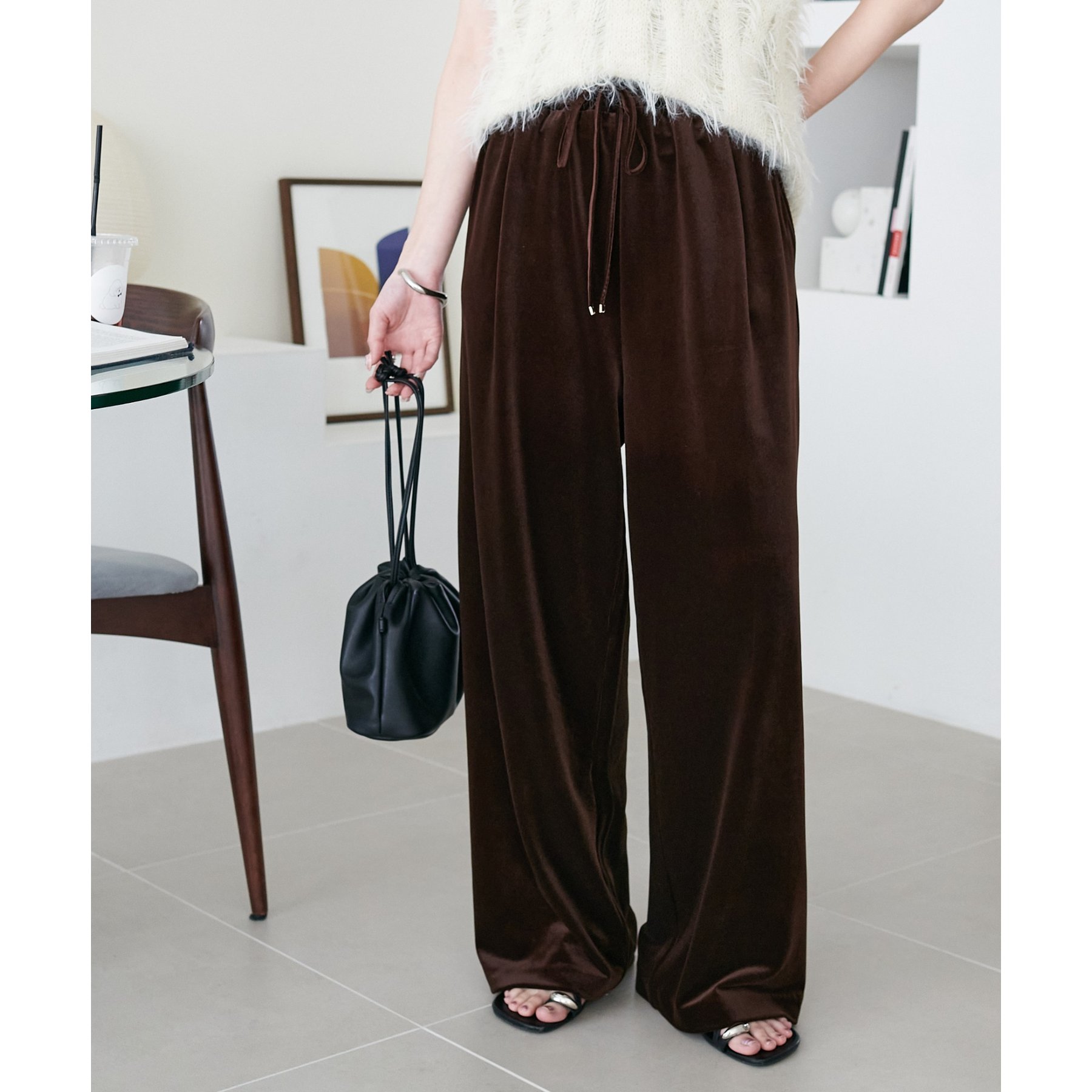 新色追加!】ベロアワイドパンツ《WEB限定カラーあり》 | ファッション