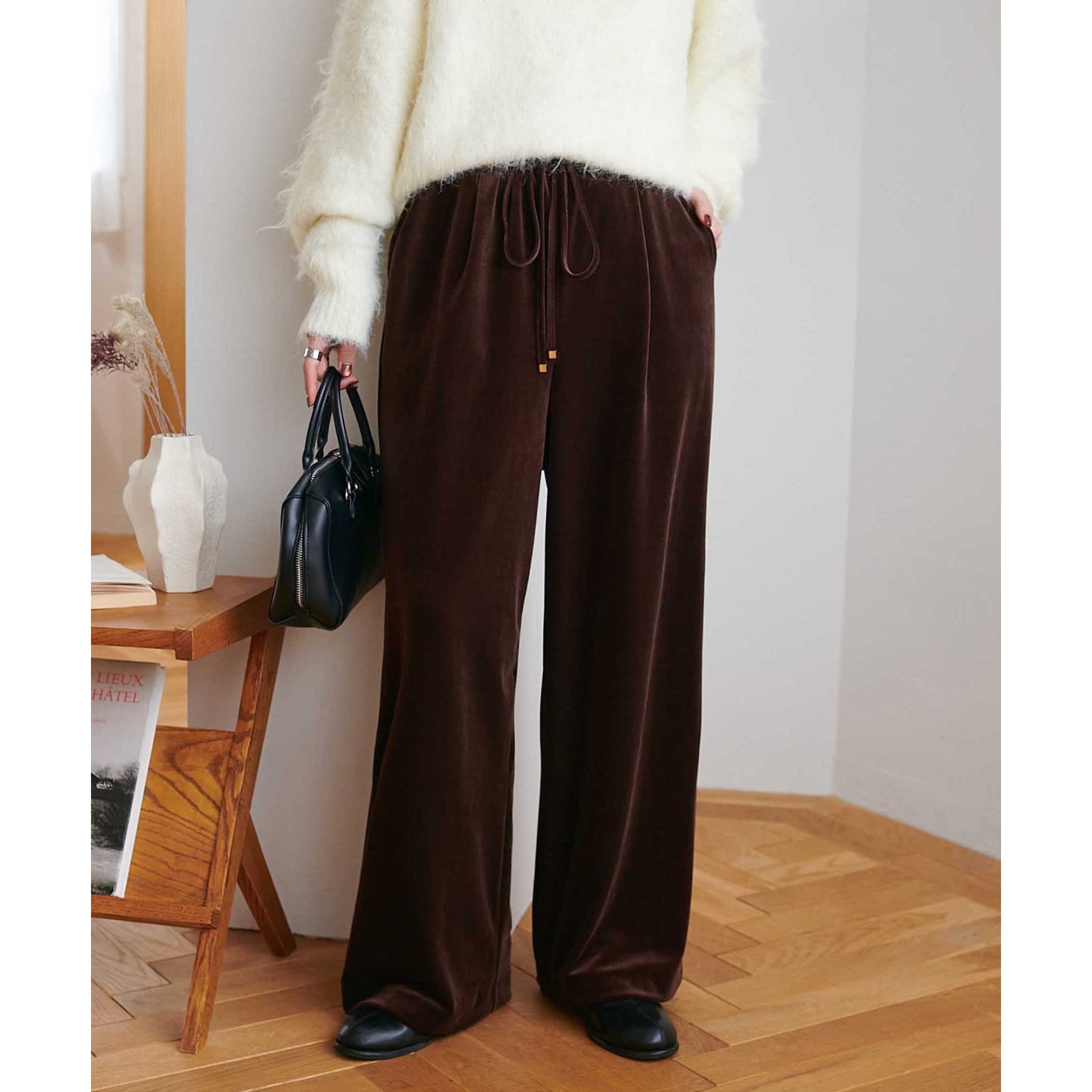 LIten】Velour wide pants size1 ベロアワイドパンツ LIten】Velour