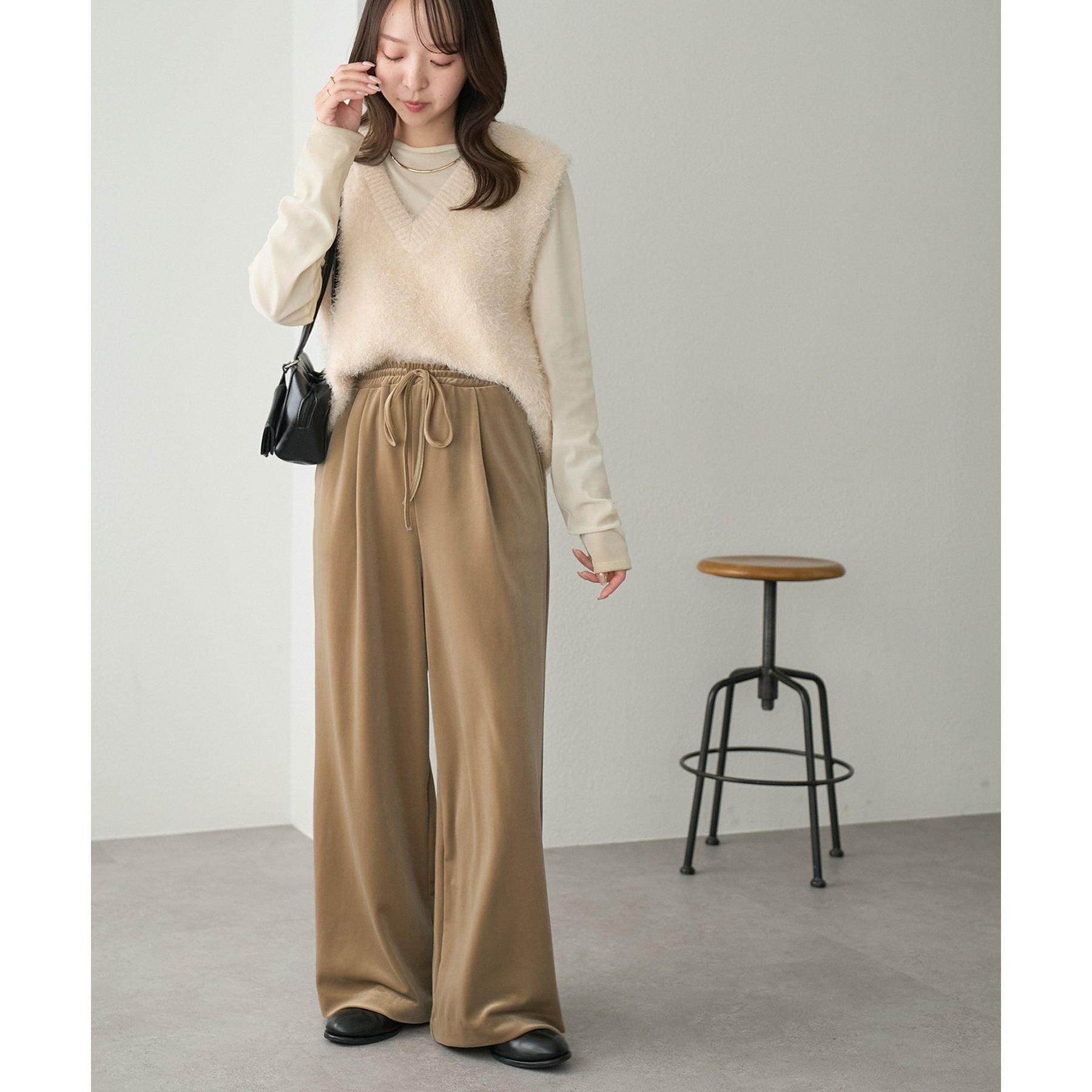 新色追加!】ベロアワイドパンツ《WEB限定カラーあり》 | ファッション