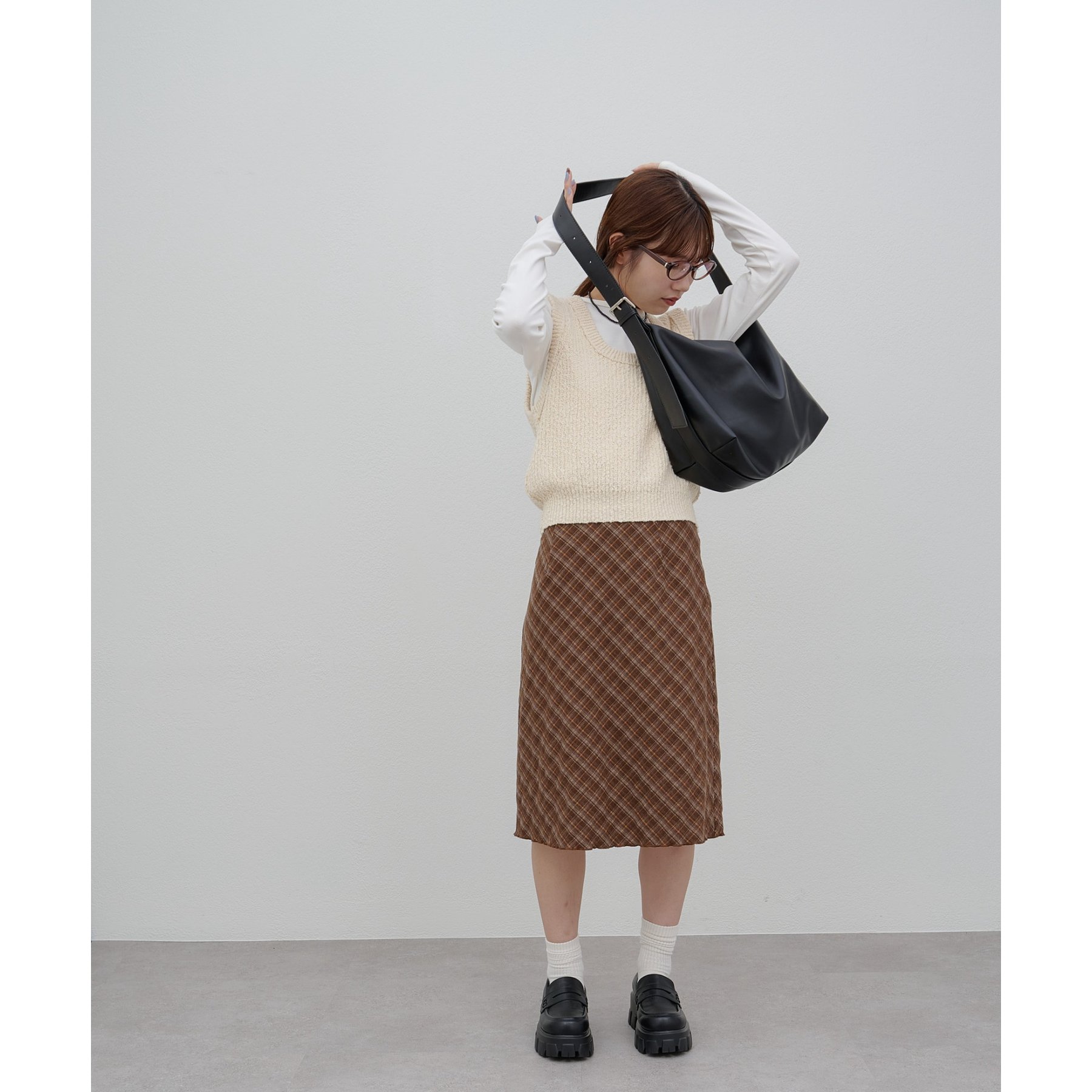 umm.】チェックミディスカート | ファッション通販サイト NUGU