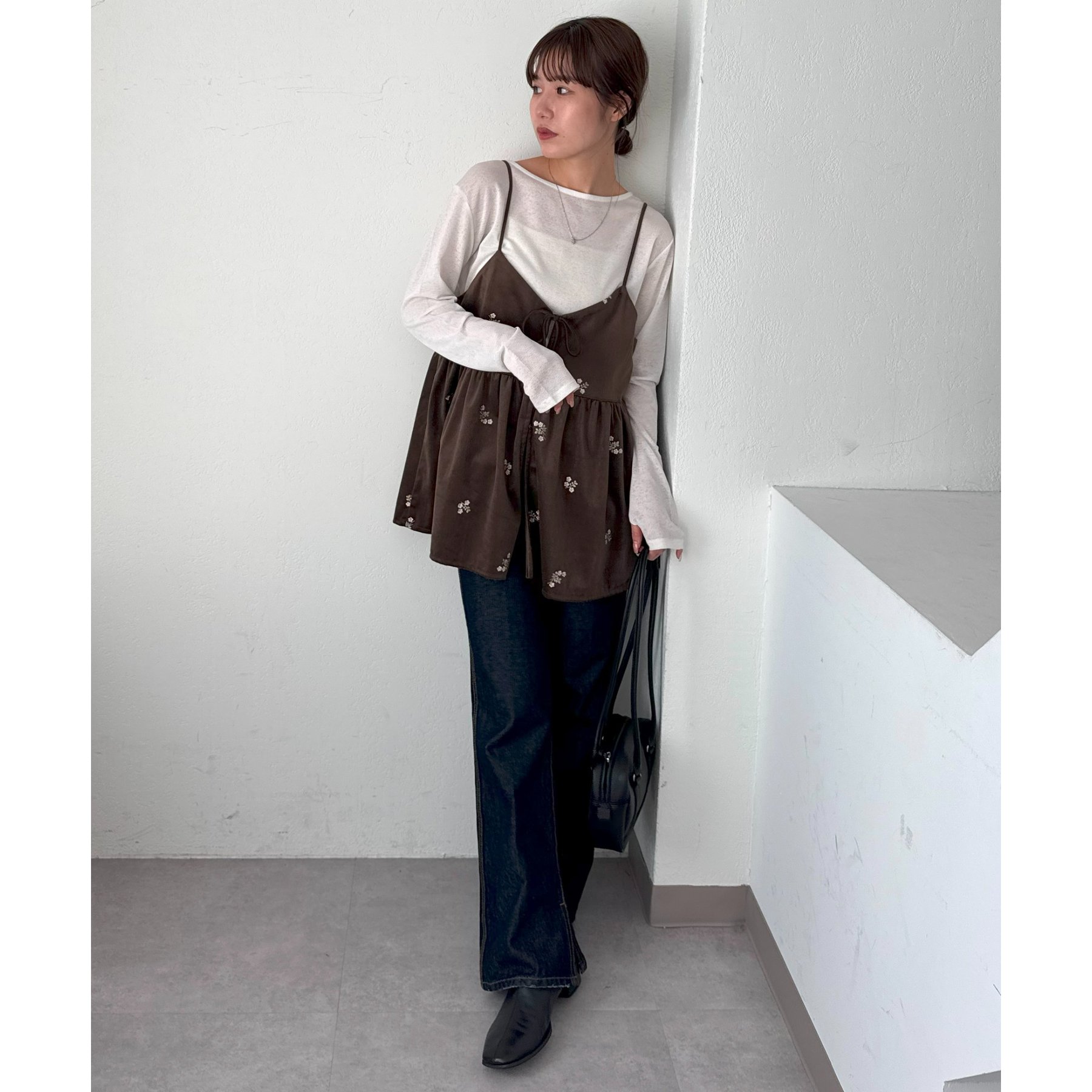umm.】ベロア刺繍キャミチュニック | ファッション通販サイト NUGU
