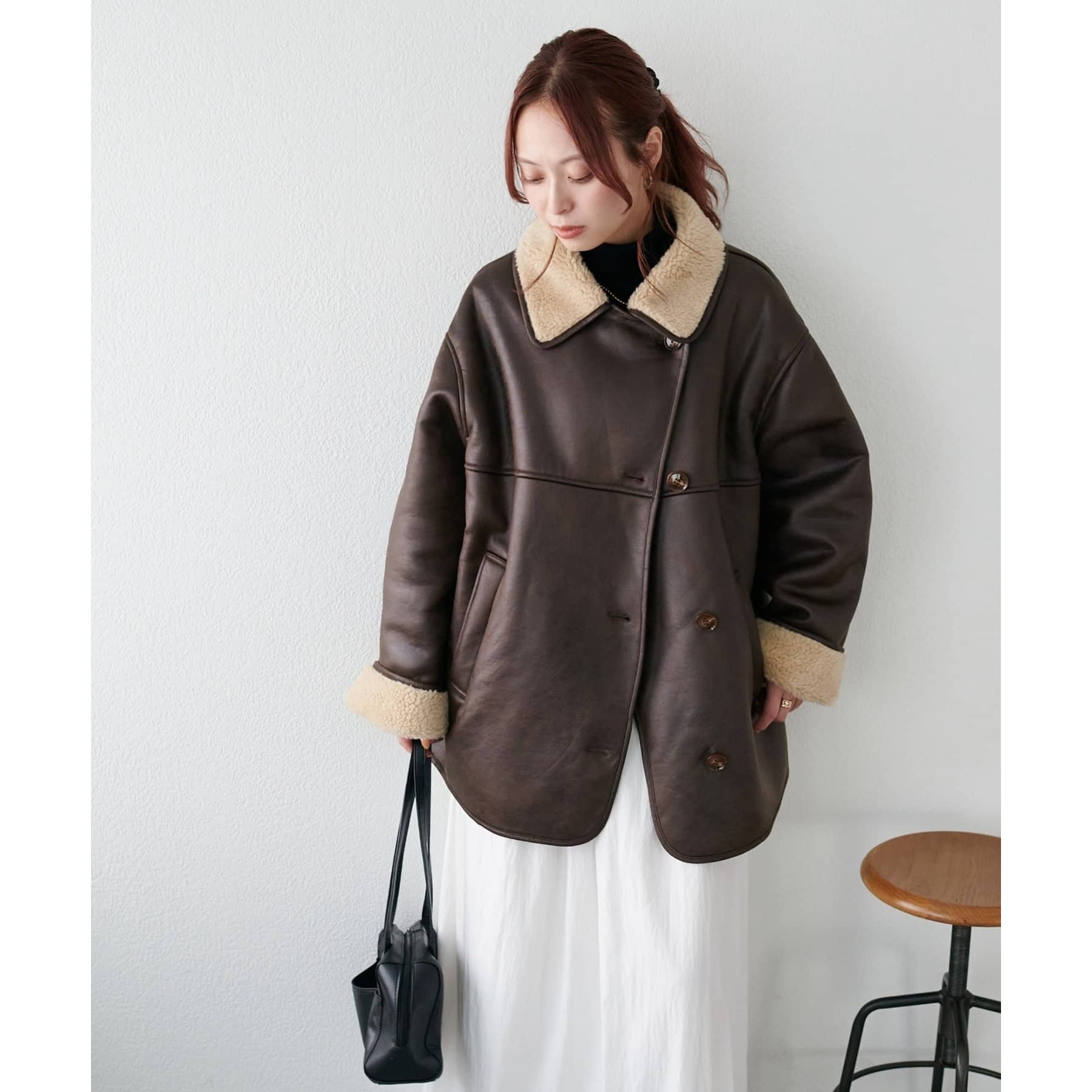 フェイクムートンミドルコート | ファッション通販サイト NUGU