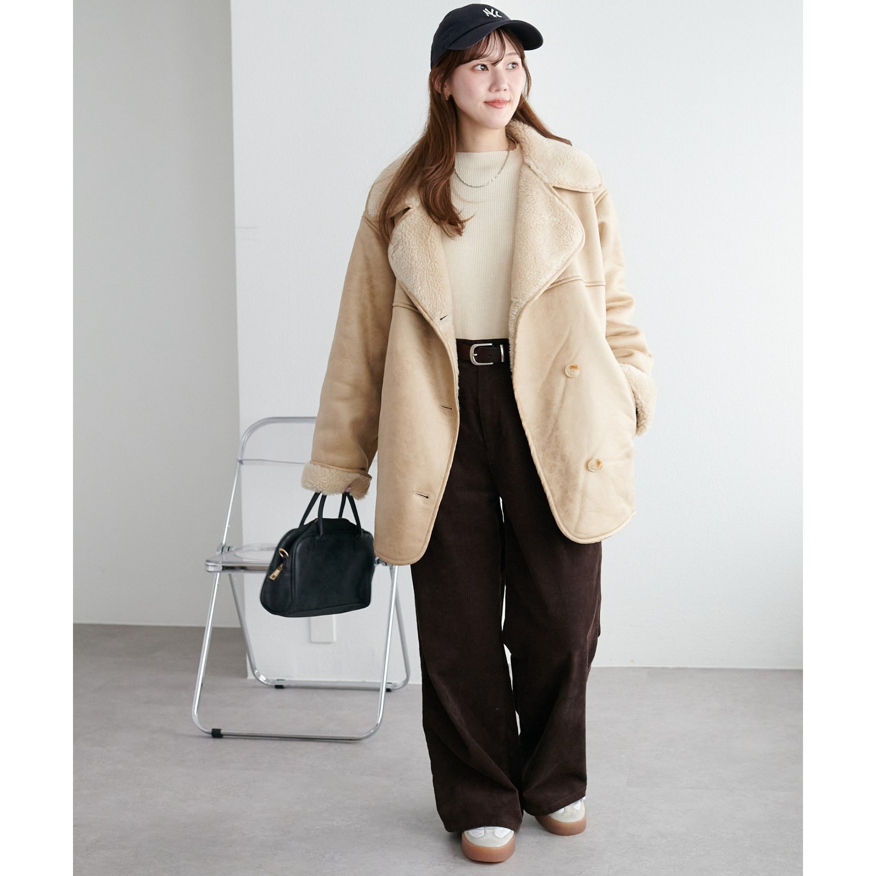 フェイクムートンミドルコート | ファッション通販サイト NUGU