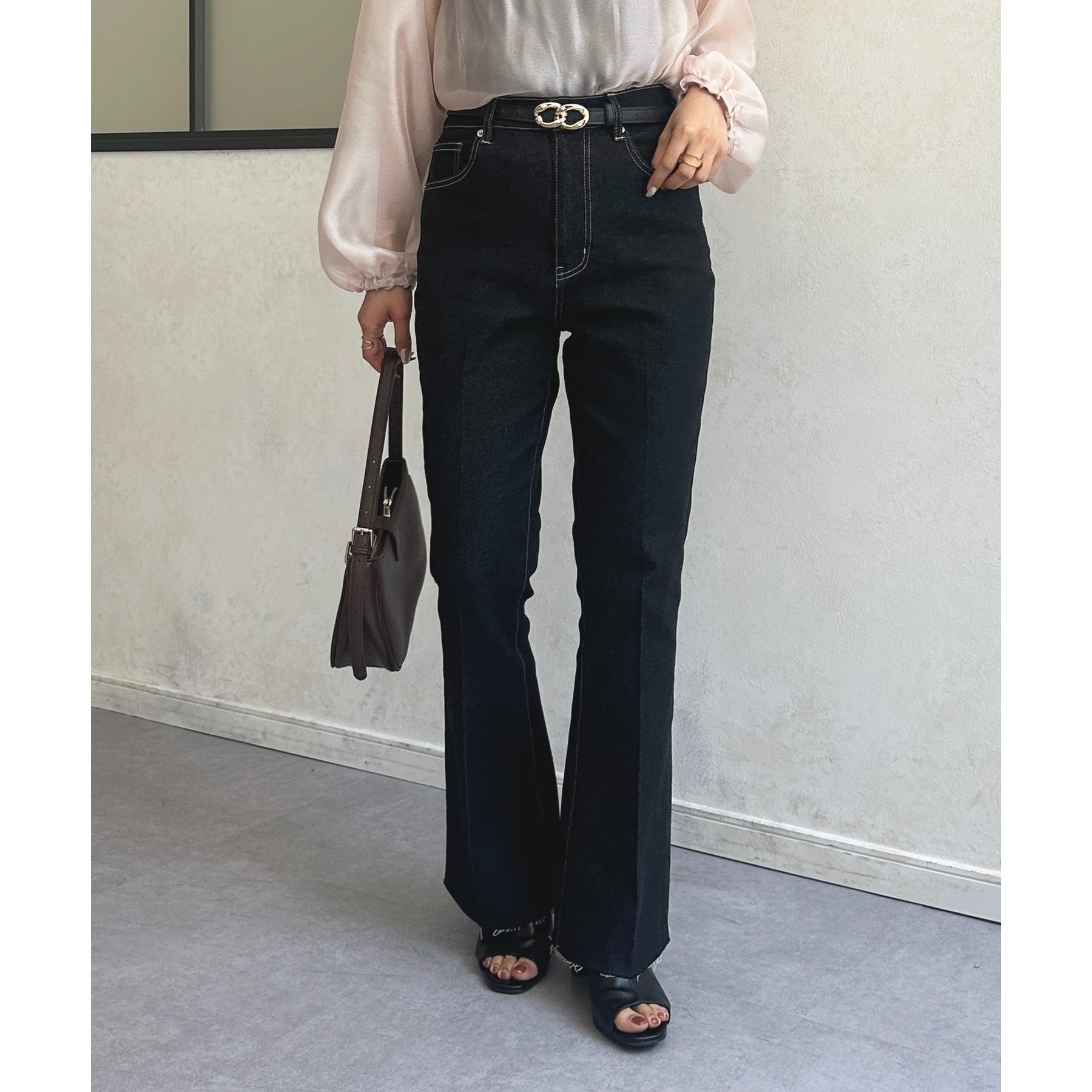 【新品】THE CLE フレアデニム_Mサイズ CLEL ジーンズ 「CLEL」Vintage Design Flare Denim Pants