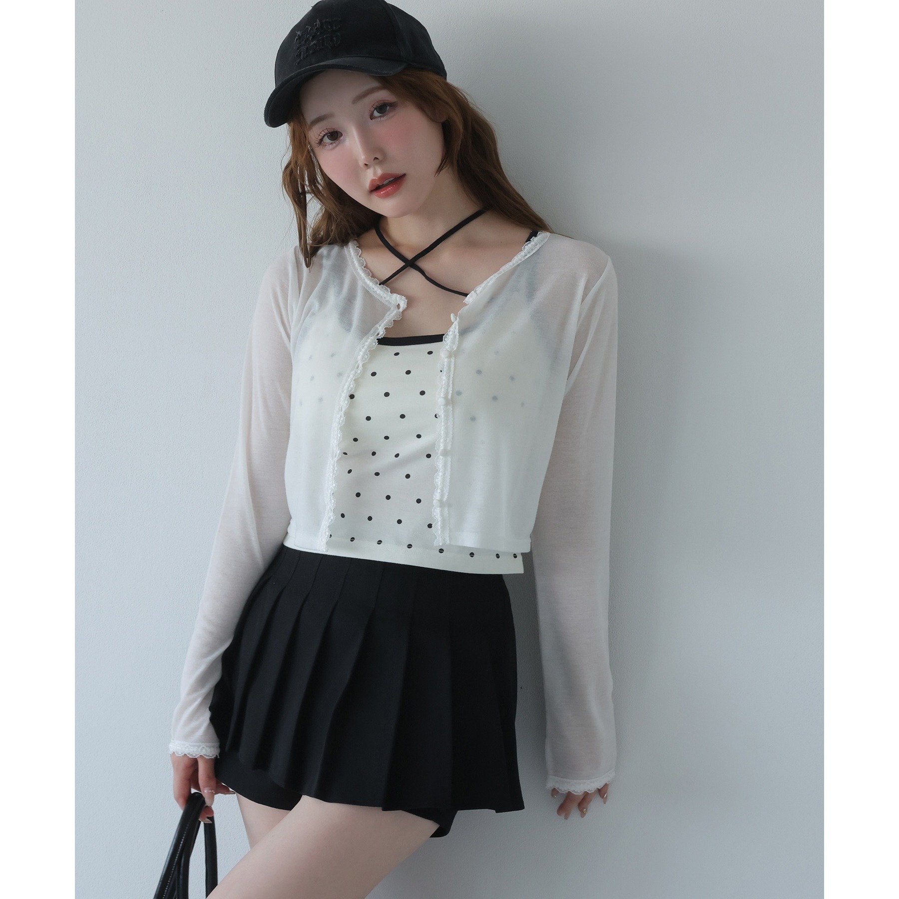 レース付きカットカーディガン | ファッション通販サイト NUGU