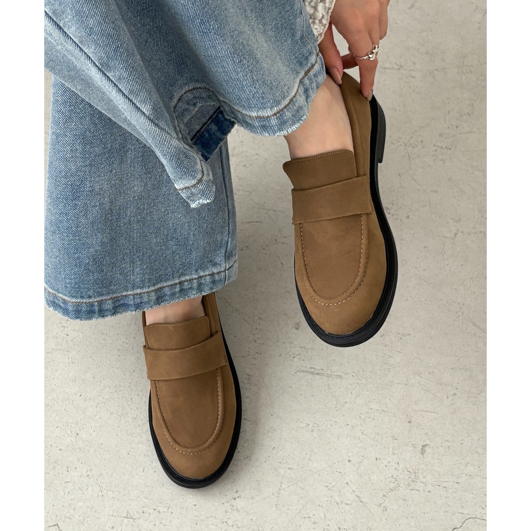 nonnative スウェード　ローファー REGAL×nonnative スウェードローファー ブラック サイズ 24