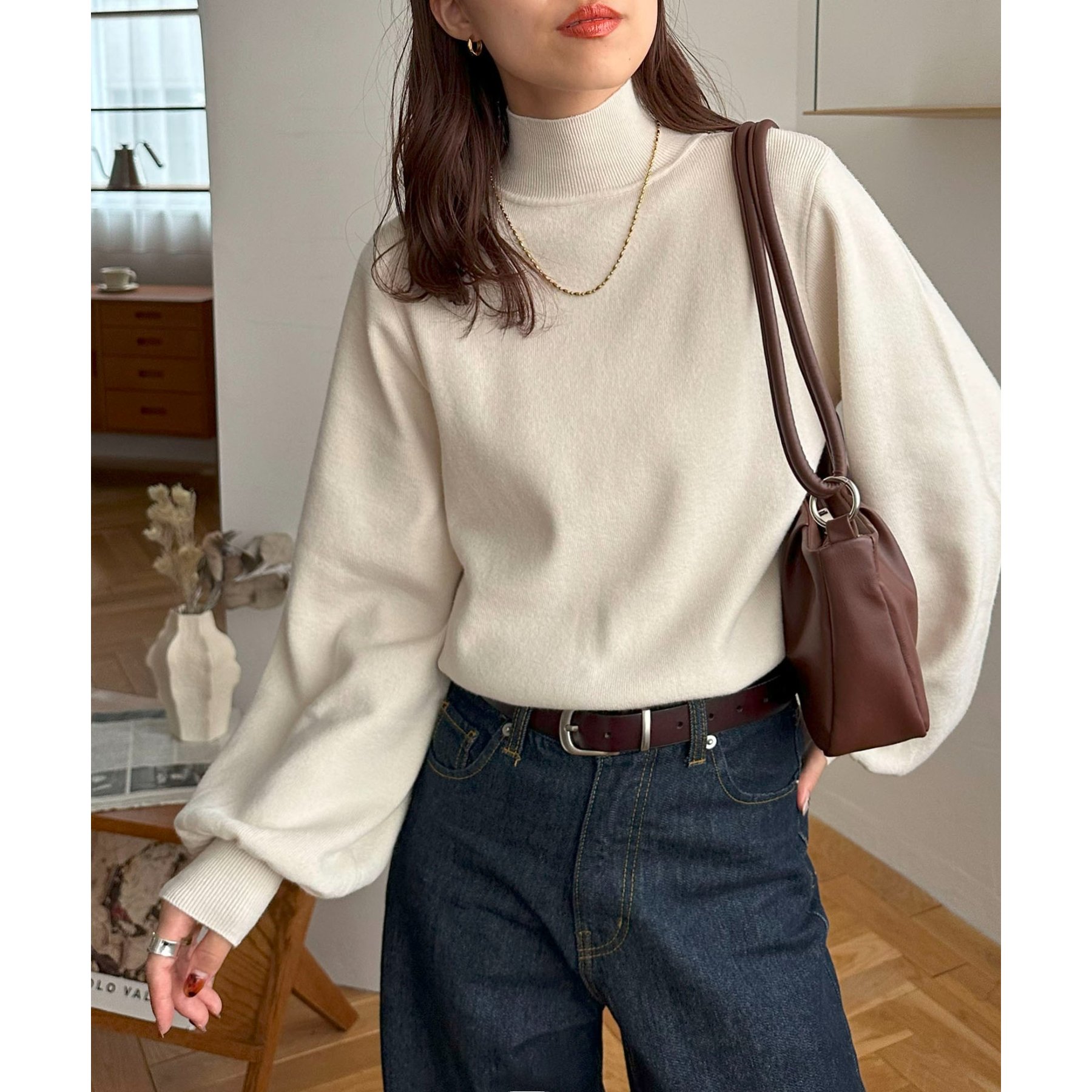 未使用】DISCOAT ベージュ ウール ピーコート DISCOAT / ディスコート