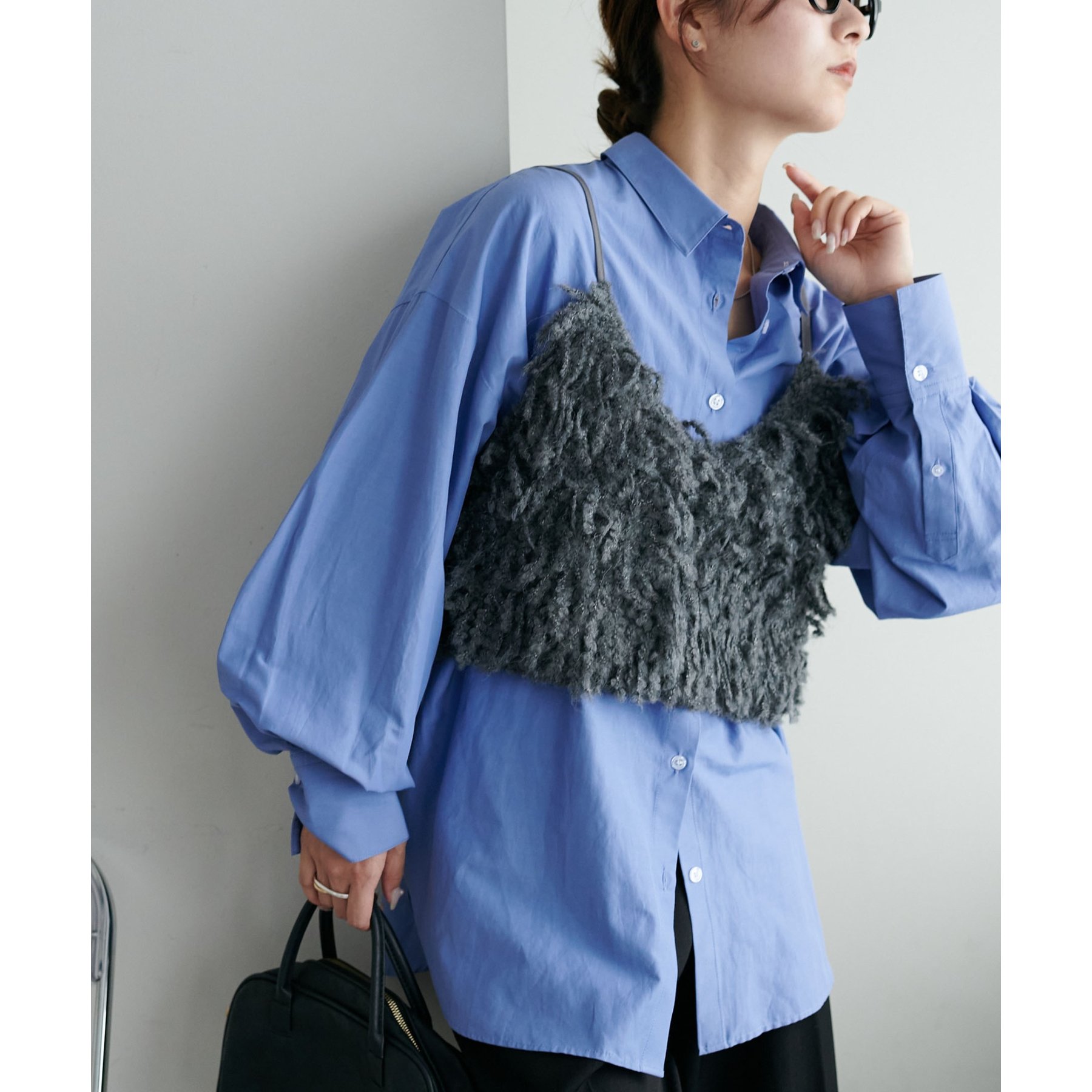 stjerneborg ステルネボリ ミックスループヤーンキャミソール stjerneborg ステルネボリ ミックスループヤーンキャミソール