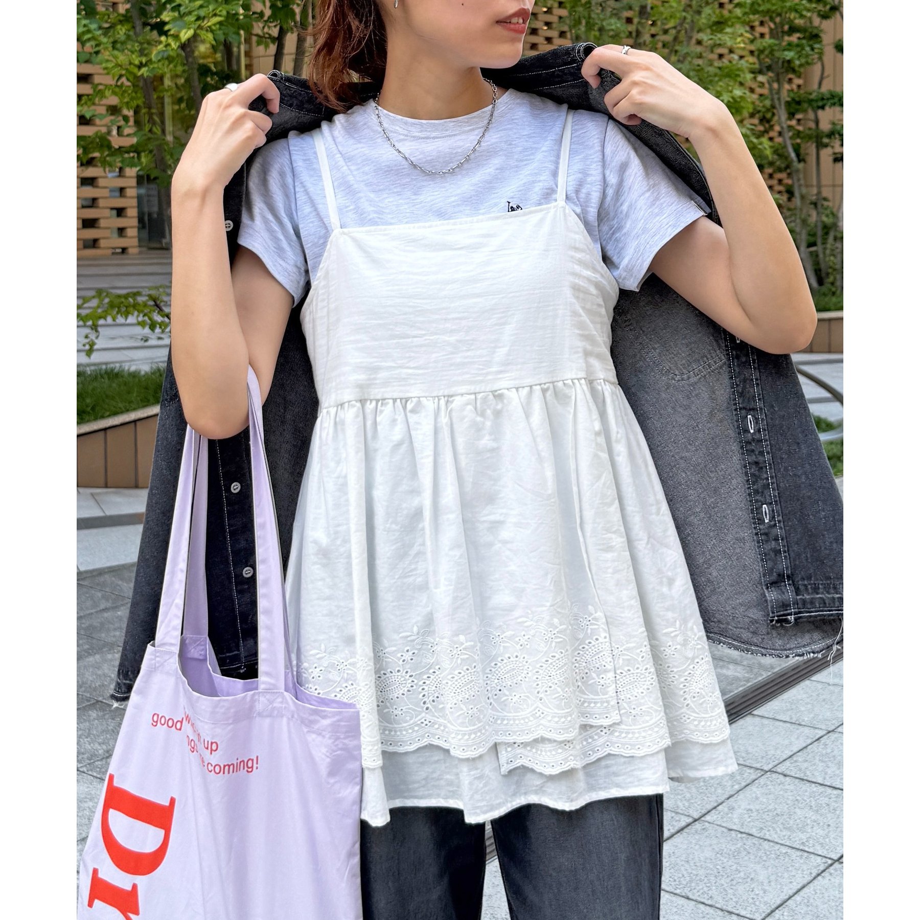 アソート裾レースキャミチュニック | ファッション通販サイト NUGU