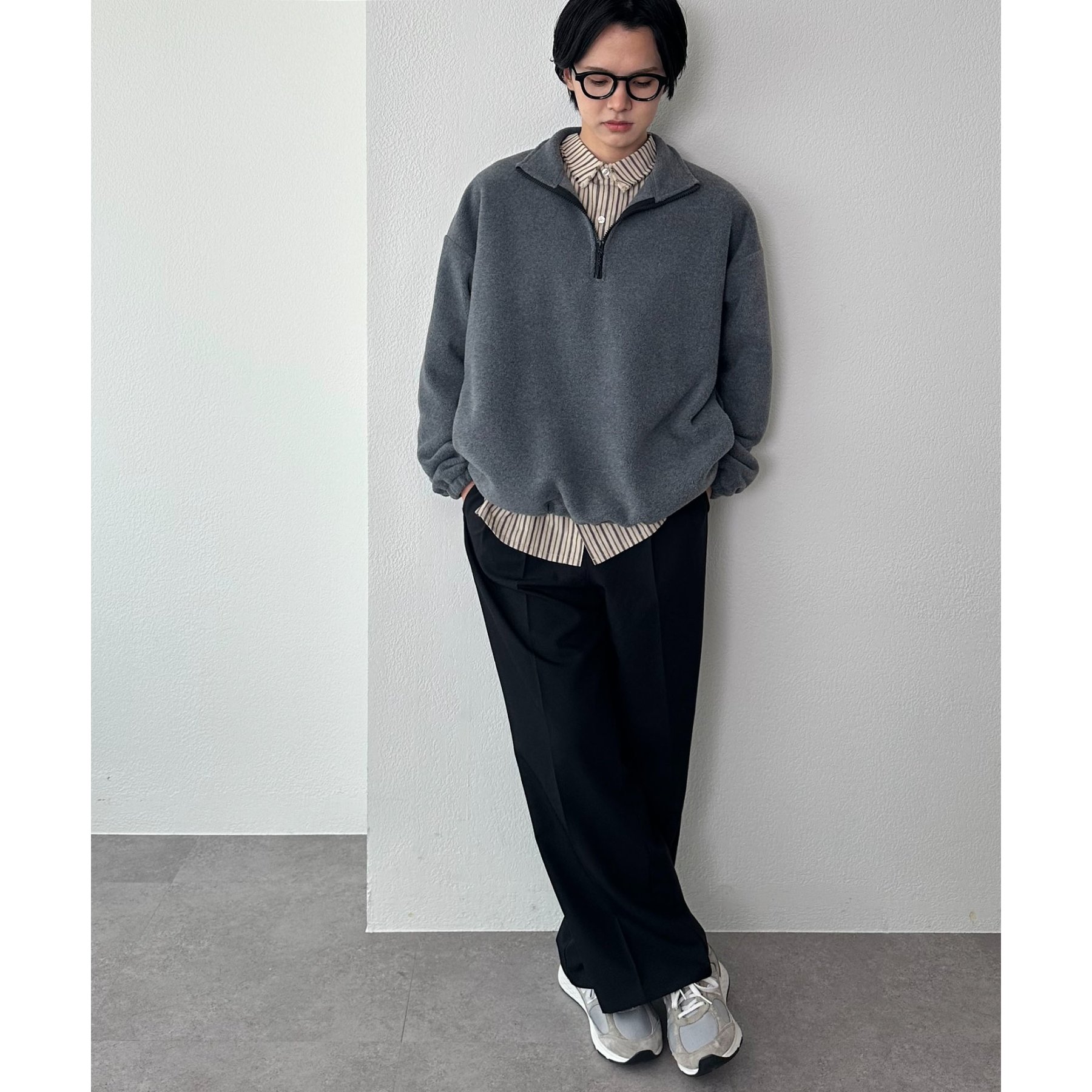 トップス rei0ji 迷ったらコレ! /ユニセックス】ランダムストライプフリンジ