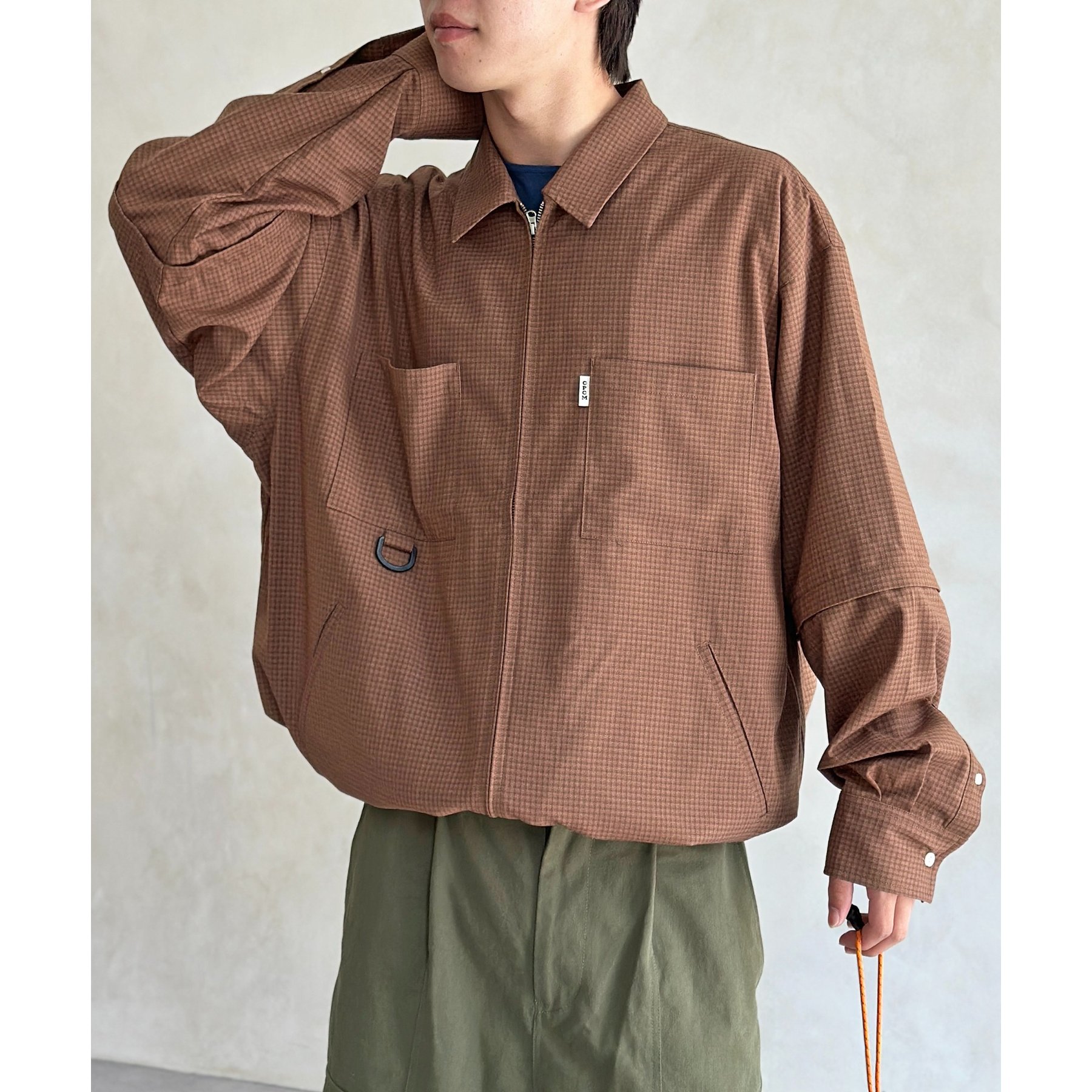 Cloveru Japan 半袖チェックシャツ Cloveru Japan 半袖チェックシャツ