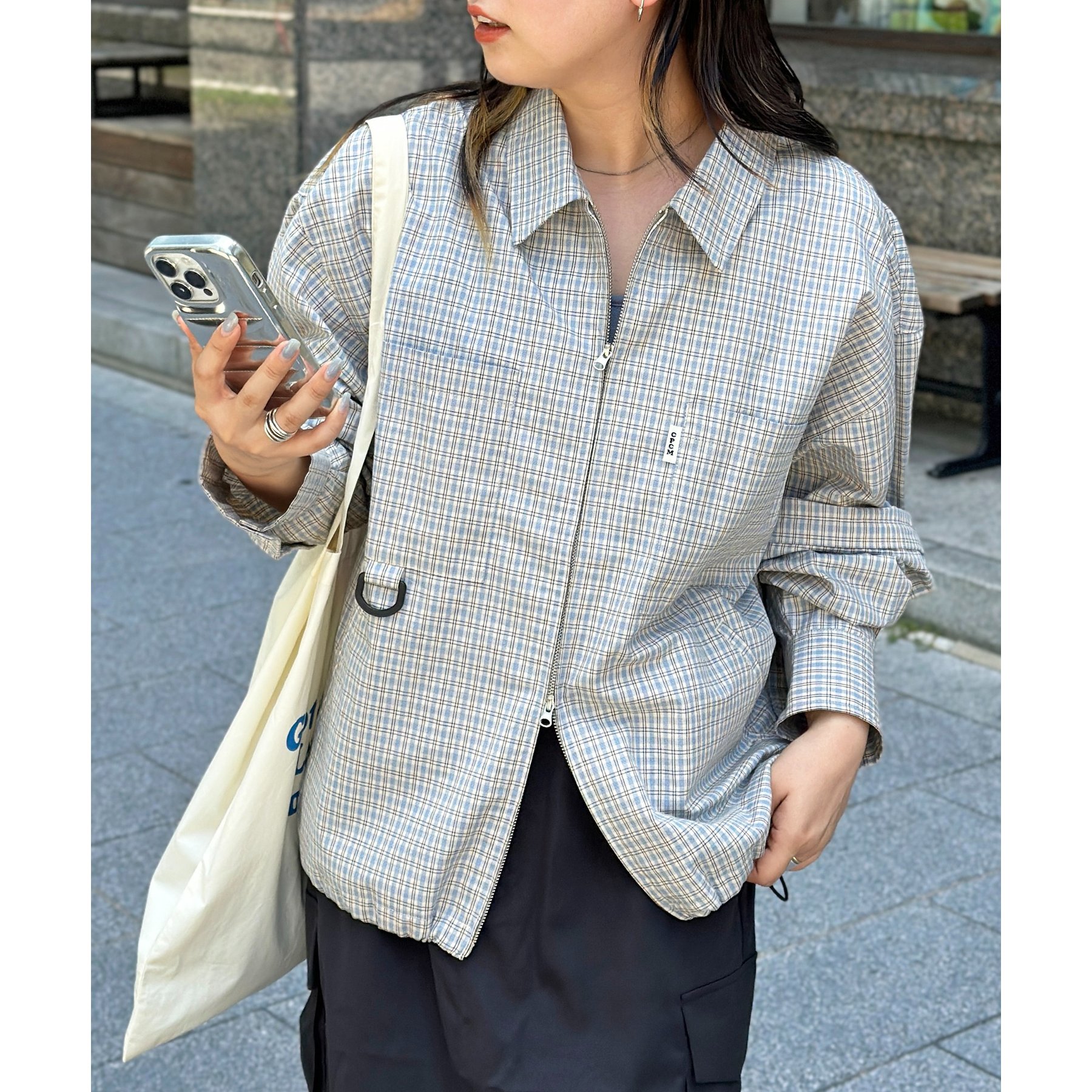 デタッチャブルチェックシャツ | ファッション通販サイト NUGU