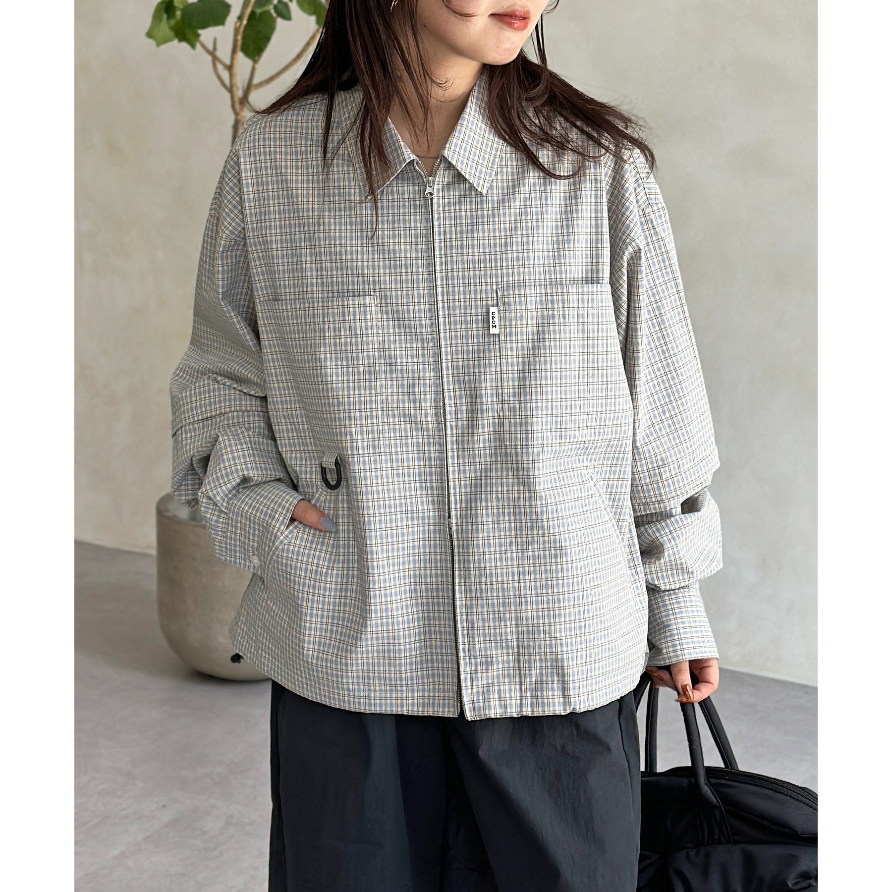 デタッチャブルチェックシャツ | ファッション通販サイト NUGU