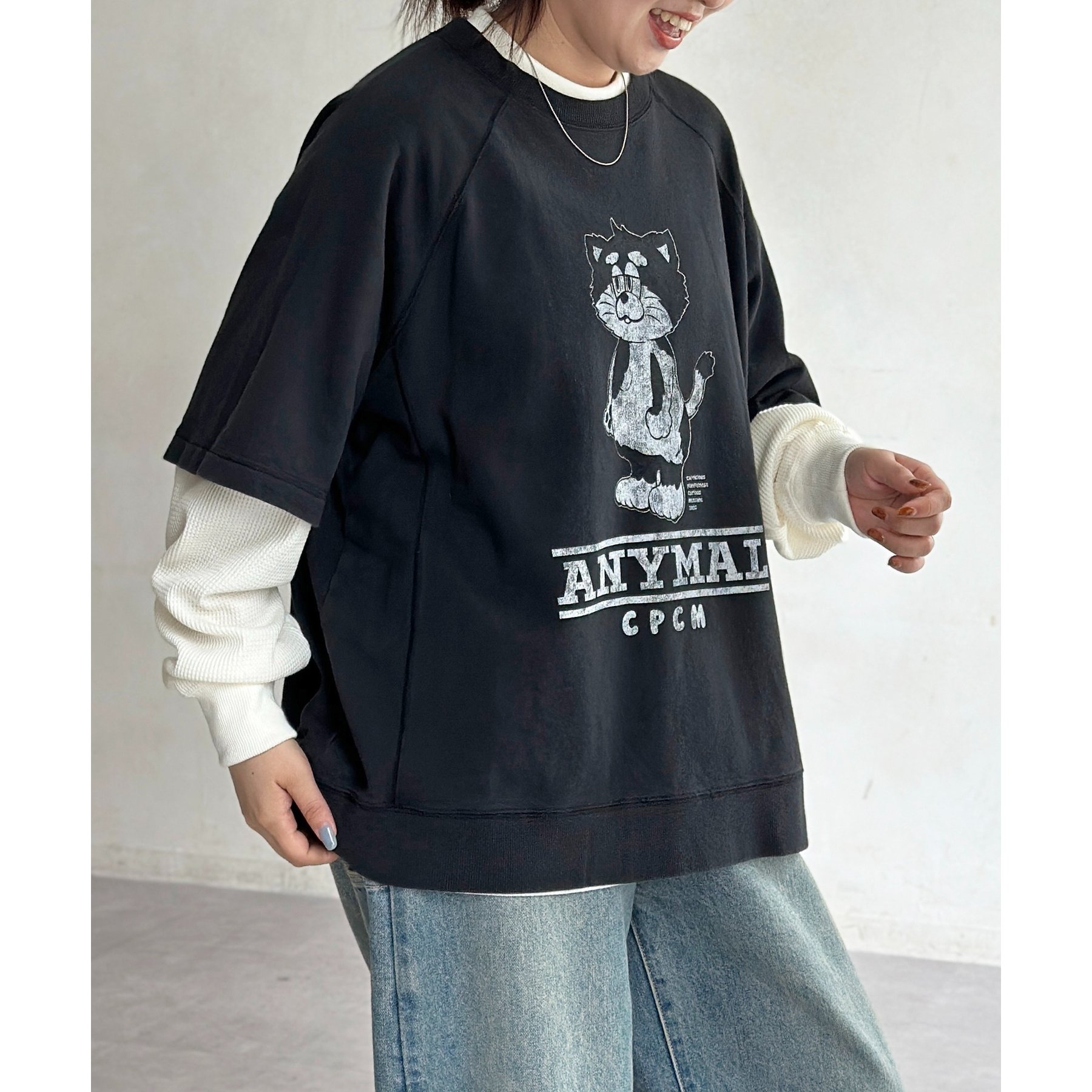 tシャツ 「ANYMAL」レイヤードロンT レディース メンズ ANYMAL】レイヤードロンT | ファッション通販サイト NUGU