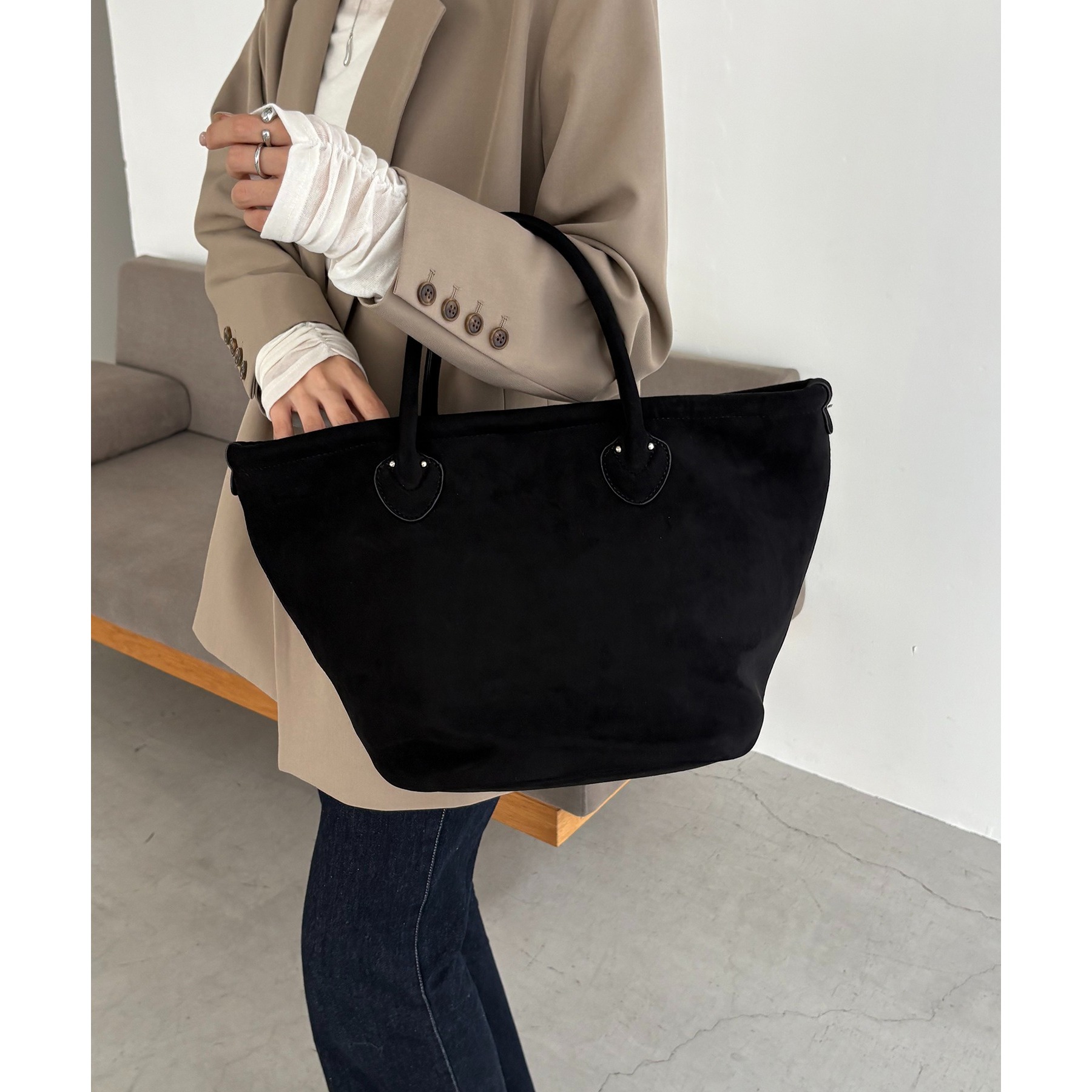 大容量】スエード台形トート | ファッション通販サイト NUGU