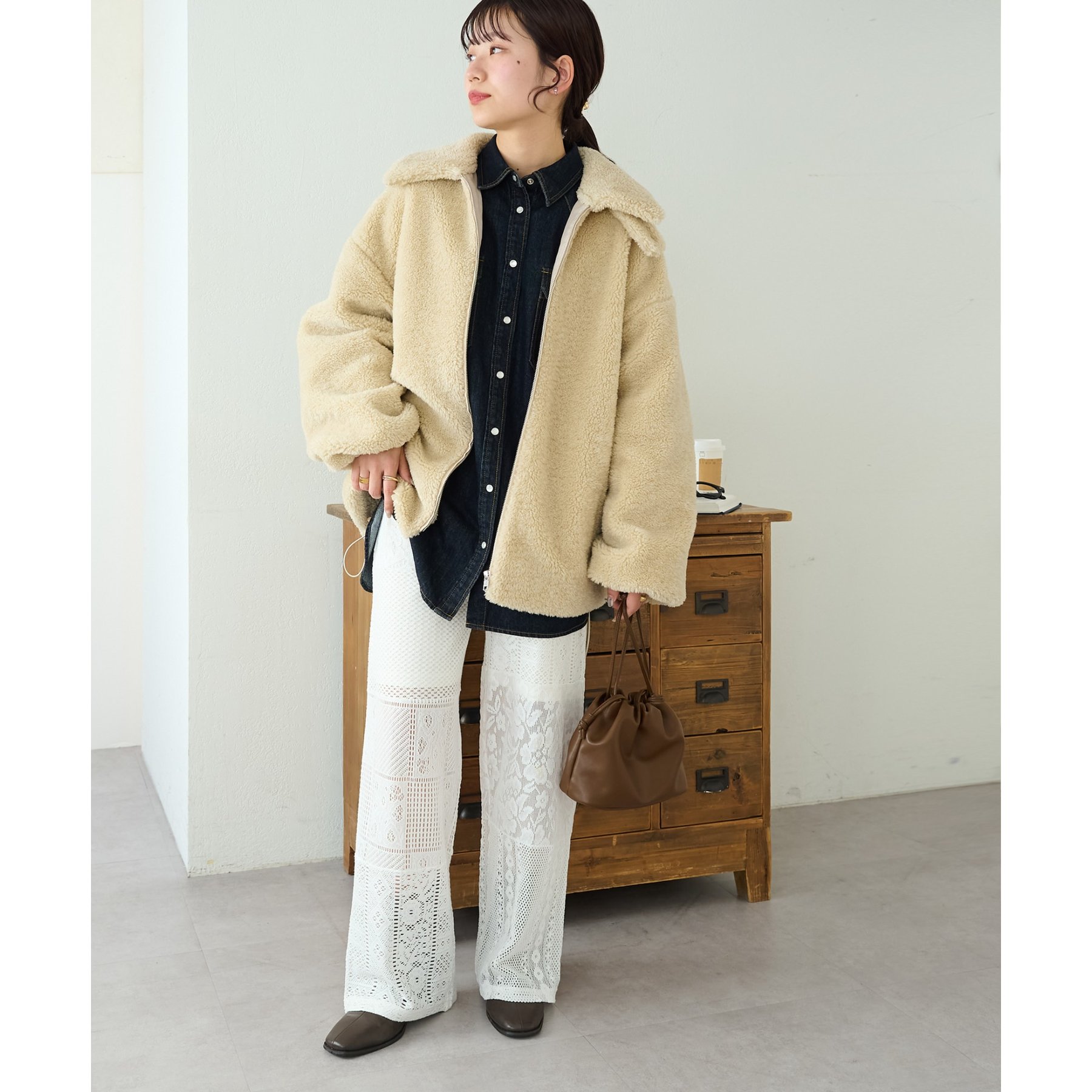 WEB限定】パッチワークレースパンツ | ファッション通販サイト NUGU