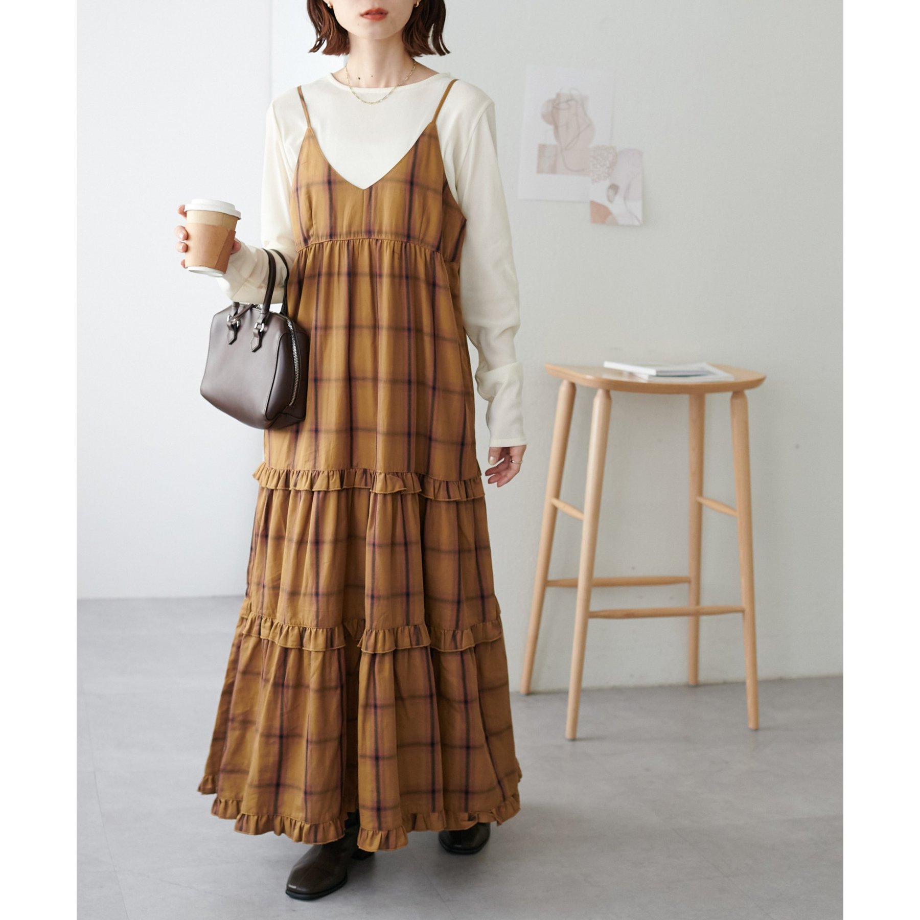☆超美品激レア！！D&G チェック柄キャミワンピース IT 40 TITTY＆CO. ワンピース チェック柄キャミワンピ : ZOZOTOWN