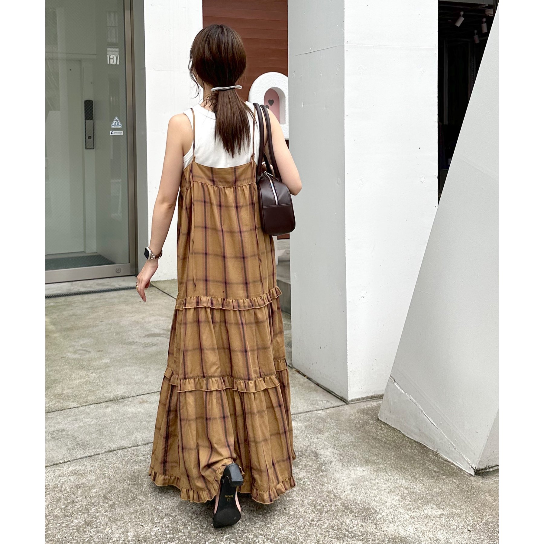 WEB限定】チェックティアードキャミワンピ | ファッション通販