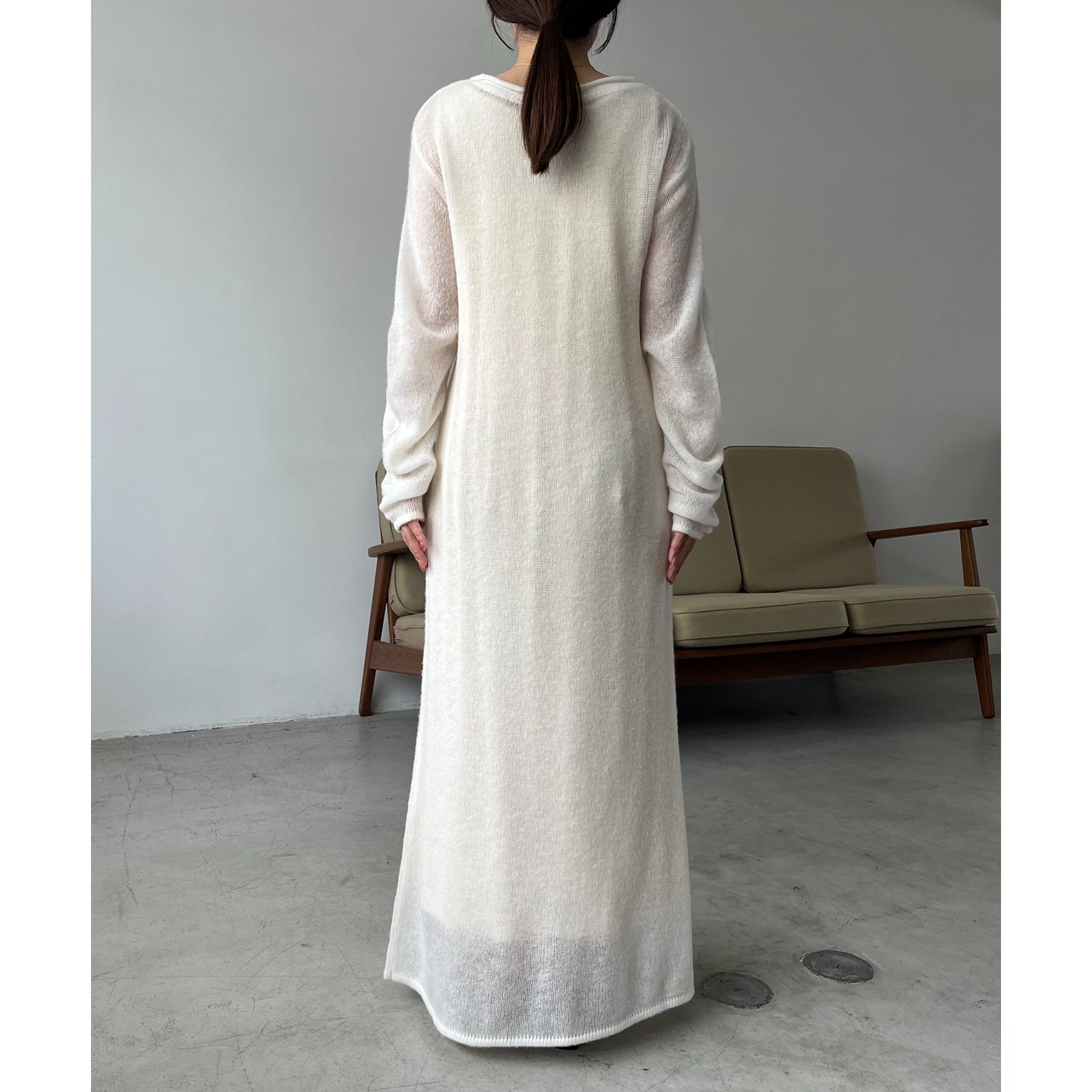 WEB限定/低身長サイズあり】テンセルウールマキシワンピース