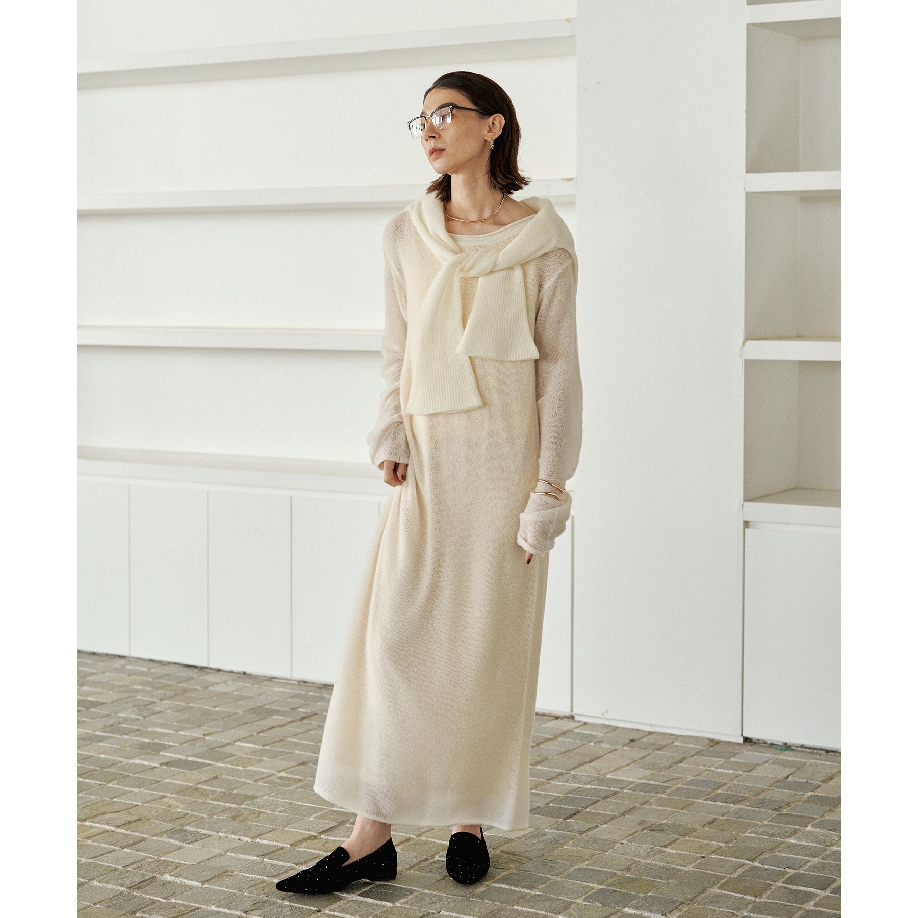 WEB限定/低身長サイズあり】テンセルウールマキシワンピース