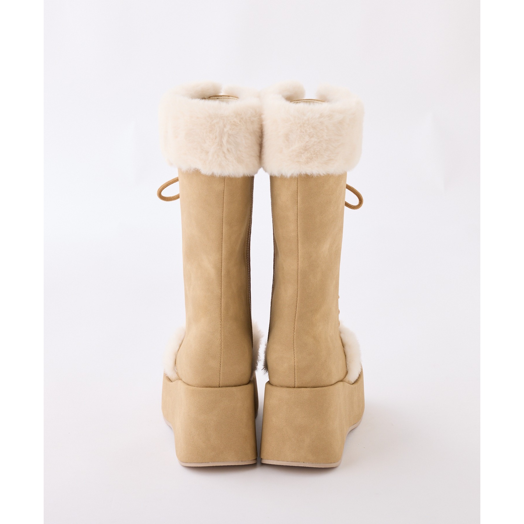 マイナス3キロレースアップムートンブーツ | ファッション通販