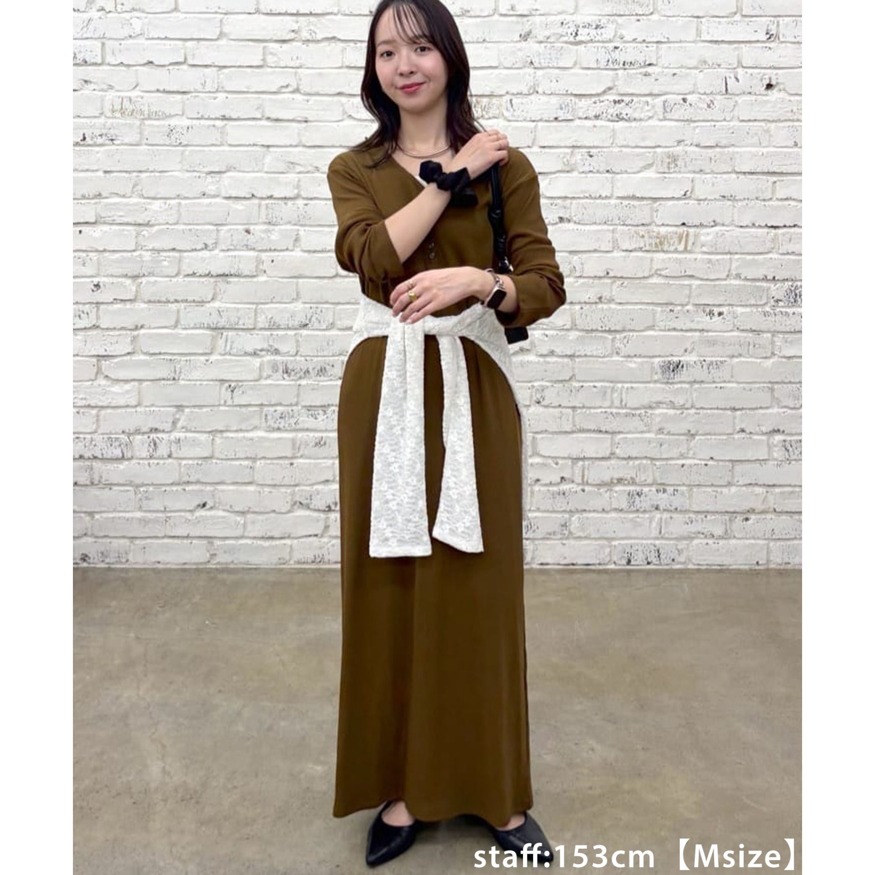 リブピコレースヘンリーカットワンピース | ファッション通販サイト NUGU