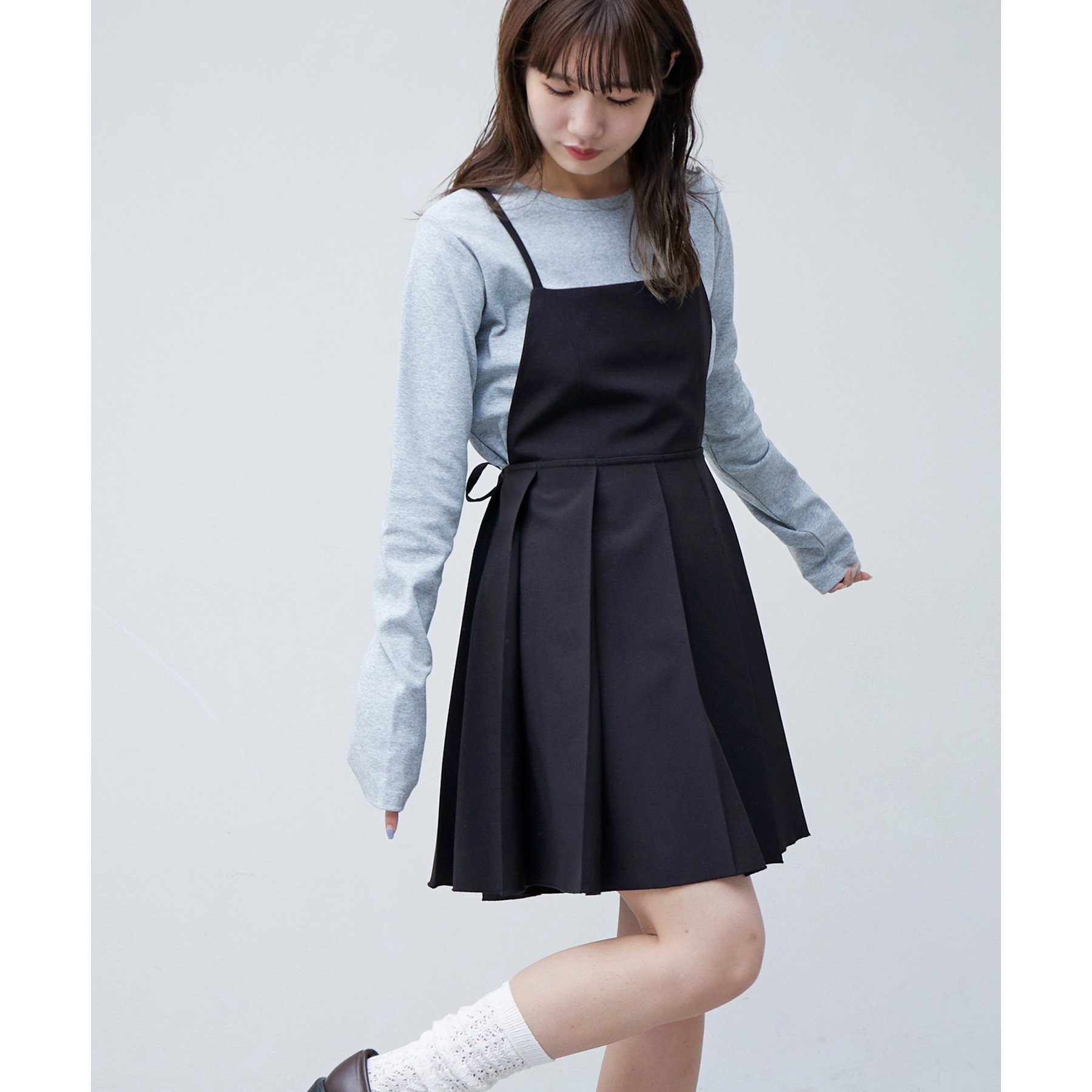 異素材レース使いミニワンピース Discoat｜異素材レース使いミニワンピース | Rakuten Fashion