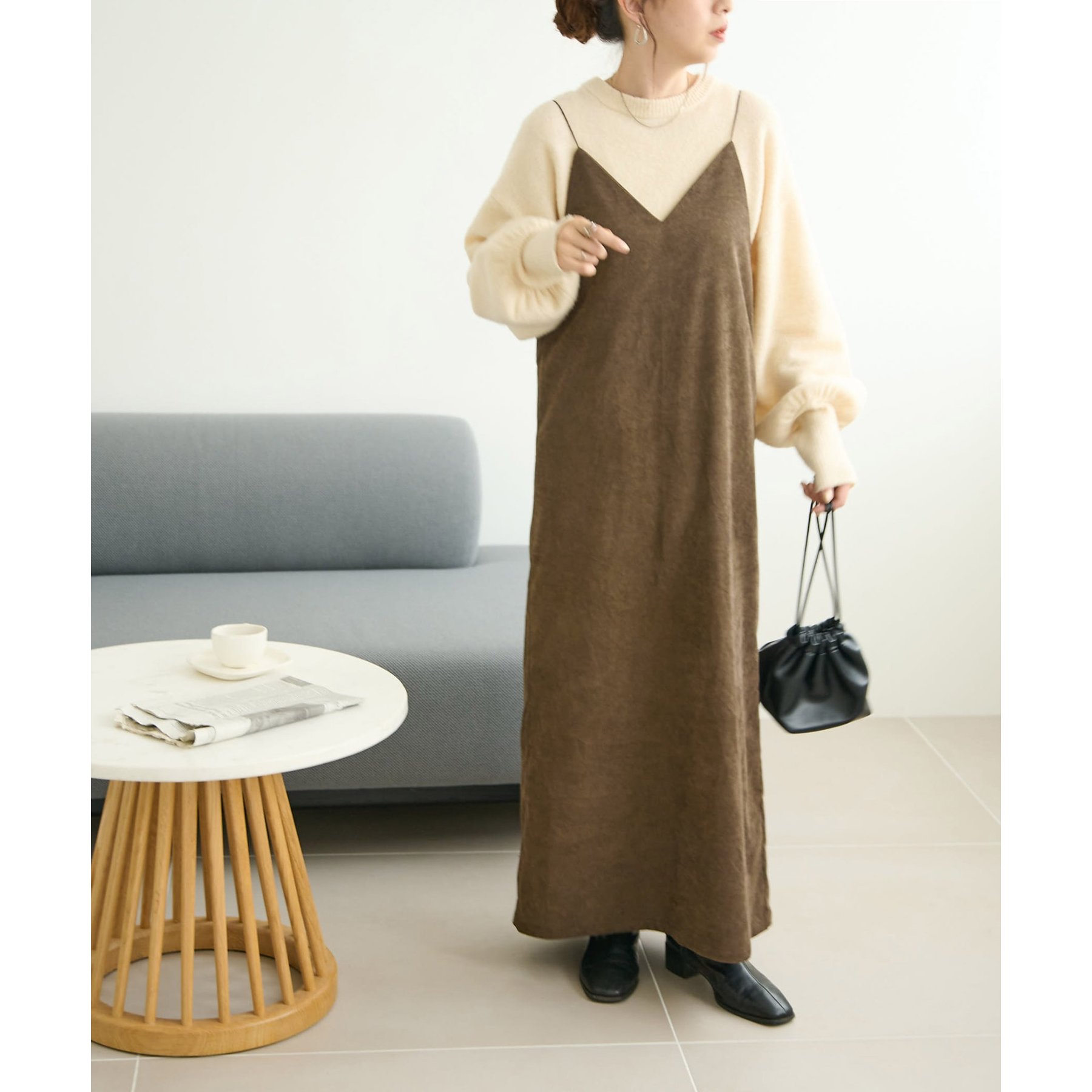 WEB限定】コーデュロイキャミワンピース | ファッション通販サイト NUGU