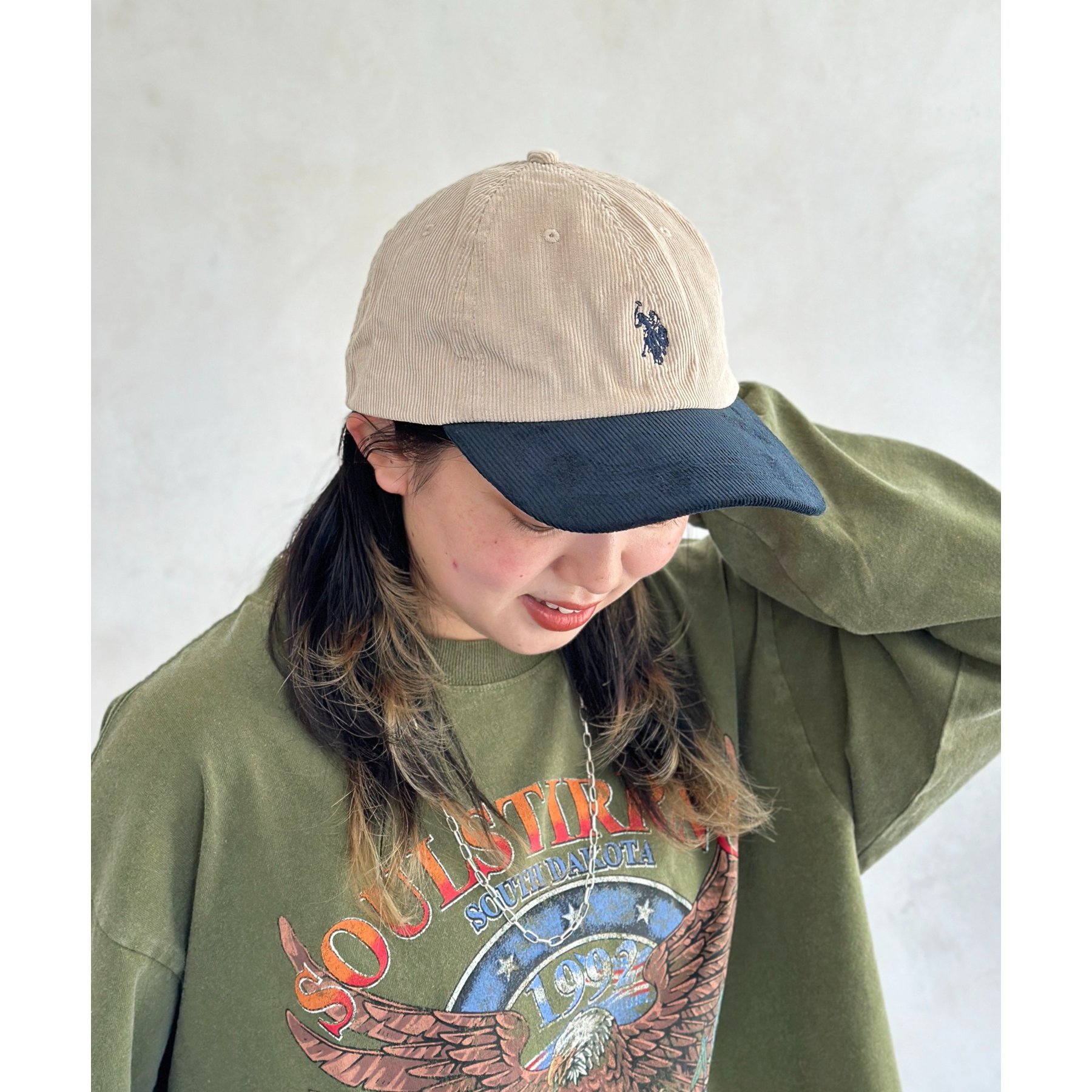 POLO COUNTRY Hunting Dog レザー×コーデュロイ キャップ POLO COUNTRY Hunting Dog レザー×コーデュロイ キャップ POLO